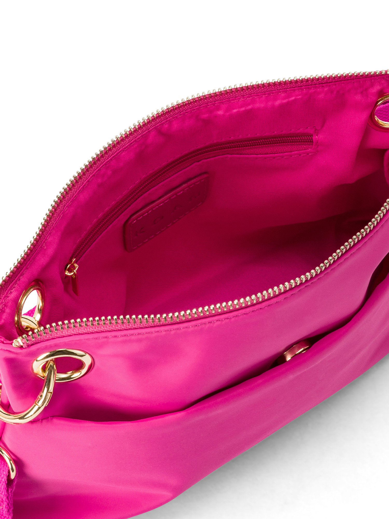Koan - Messenger bag in nylon fabric, Dark Pink, large image number 2