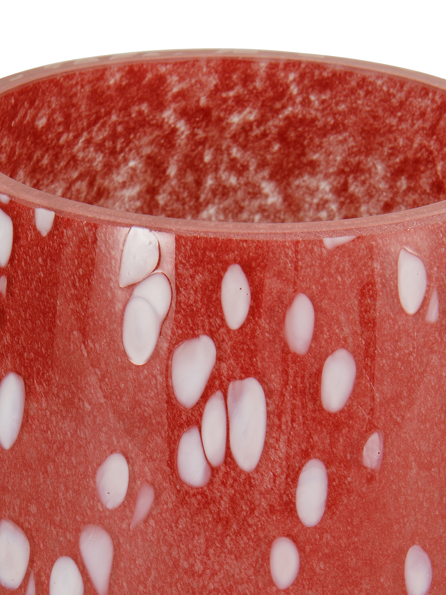 Vaso vetro colorato in pasta, Rosso, large image number 1