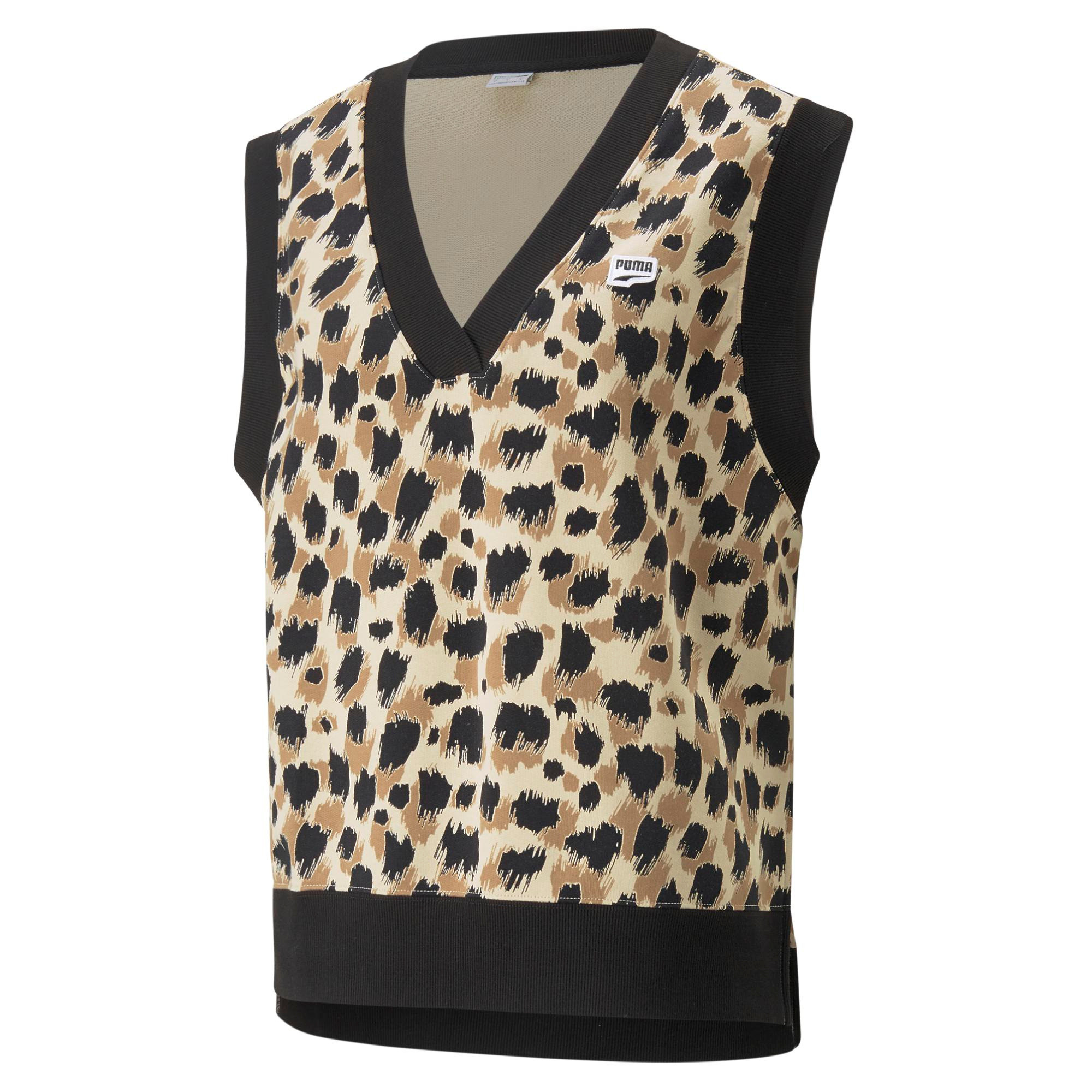 Puma - Gilet in cotone con stampa animalier, Animalier, large image number 0
