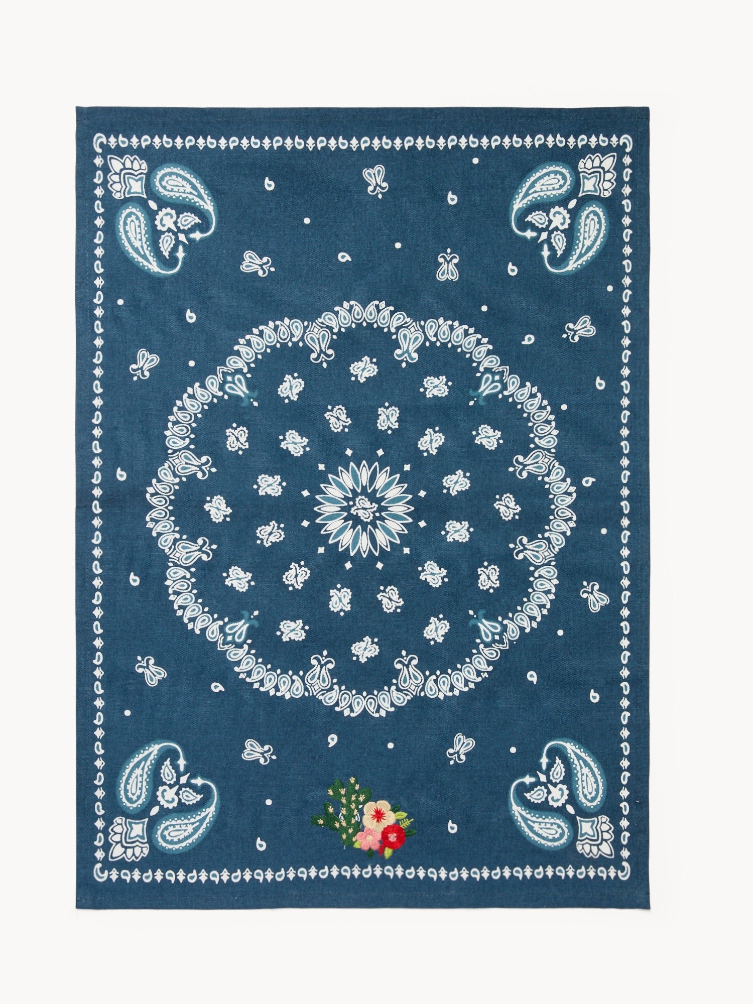 Set of 2 pure cotton tea towels - Discounted Price, Blue, large image number 1