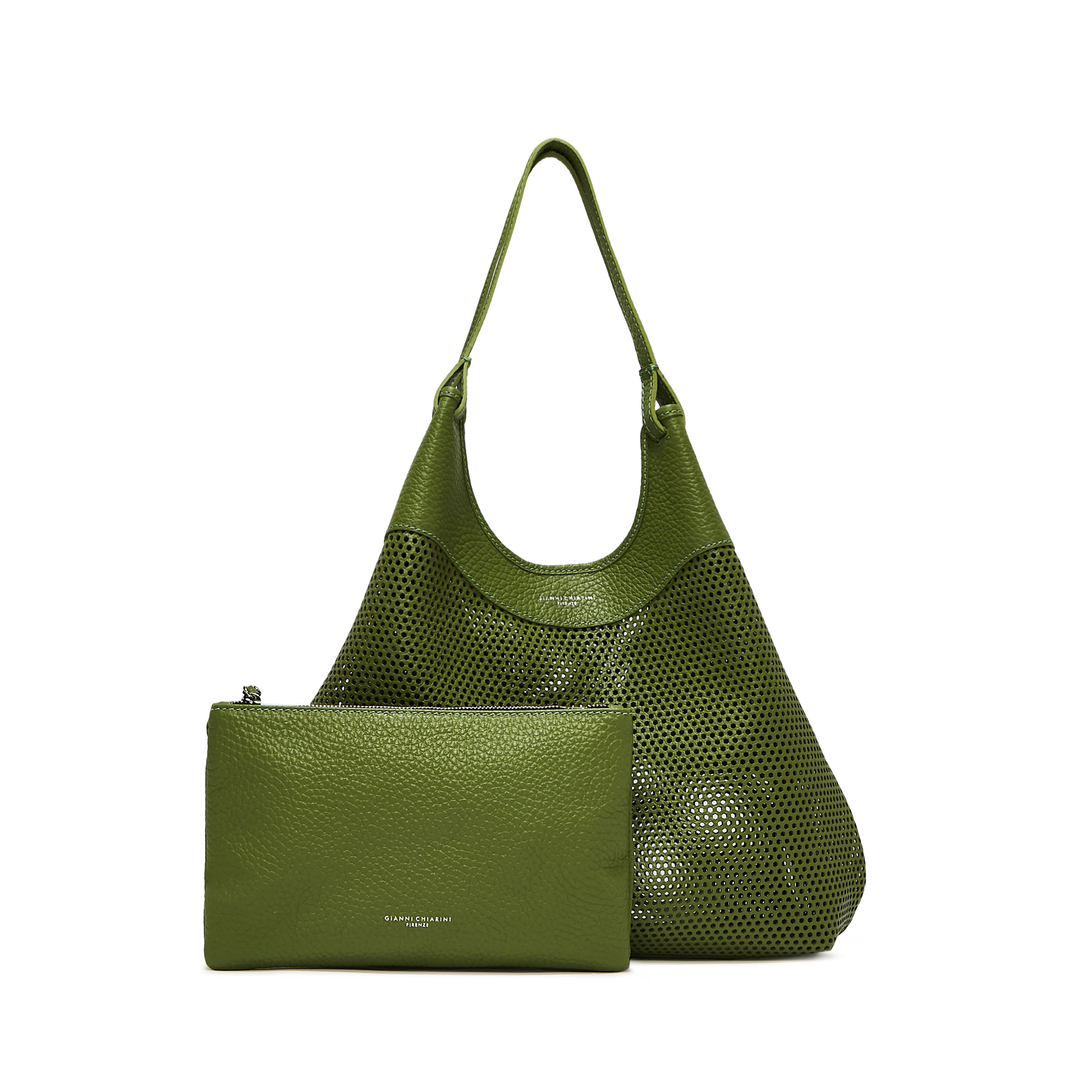 Gianni Chiarini - Dua bag in leather, Dark Green, large image number 2