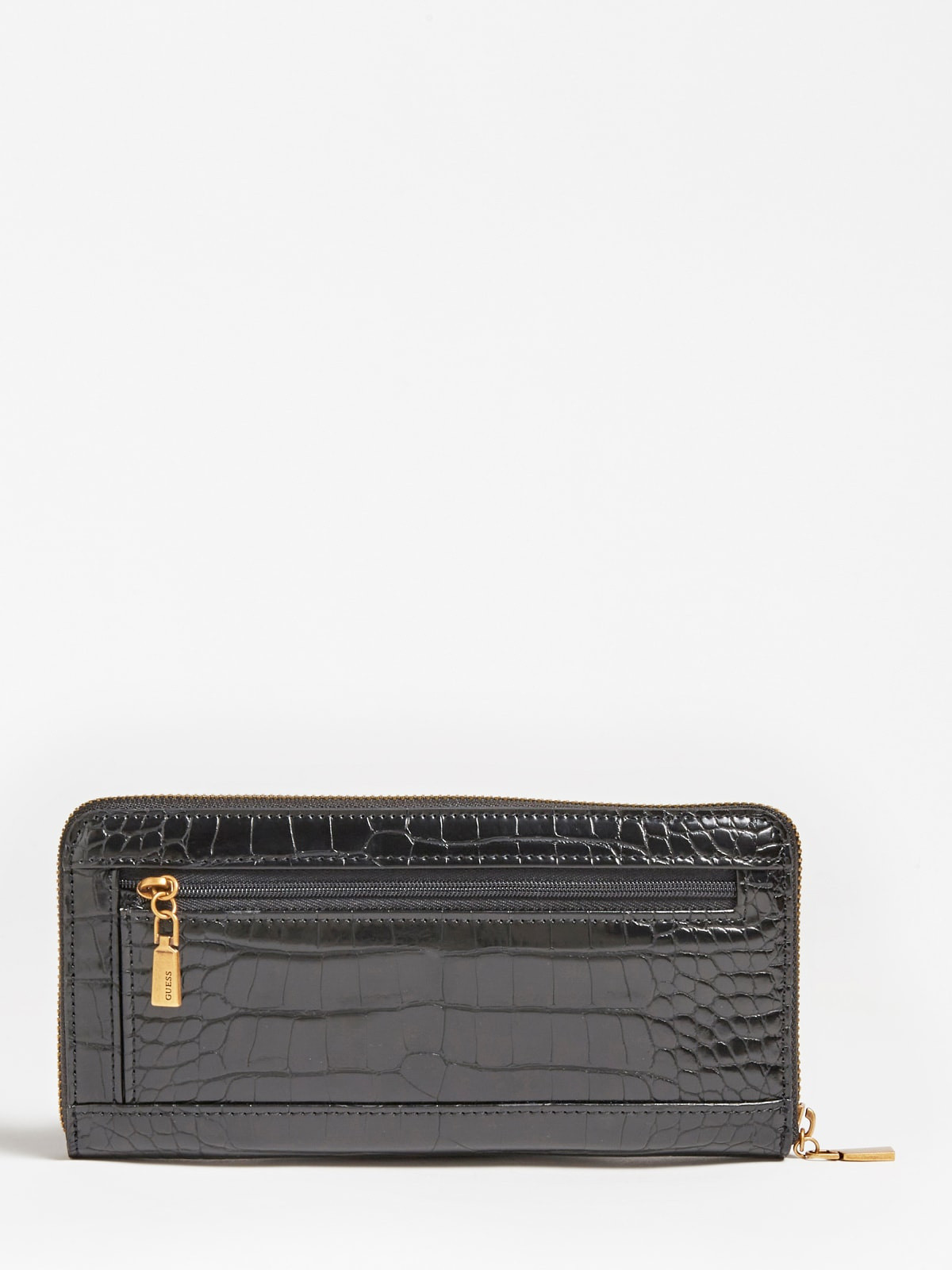 Large wallet with zip closure, Black, large image number 1