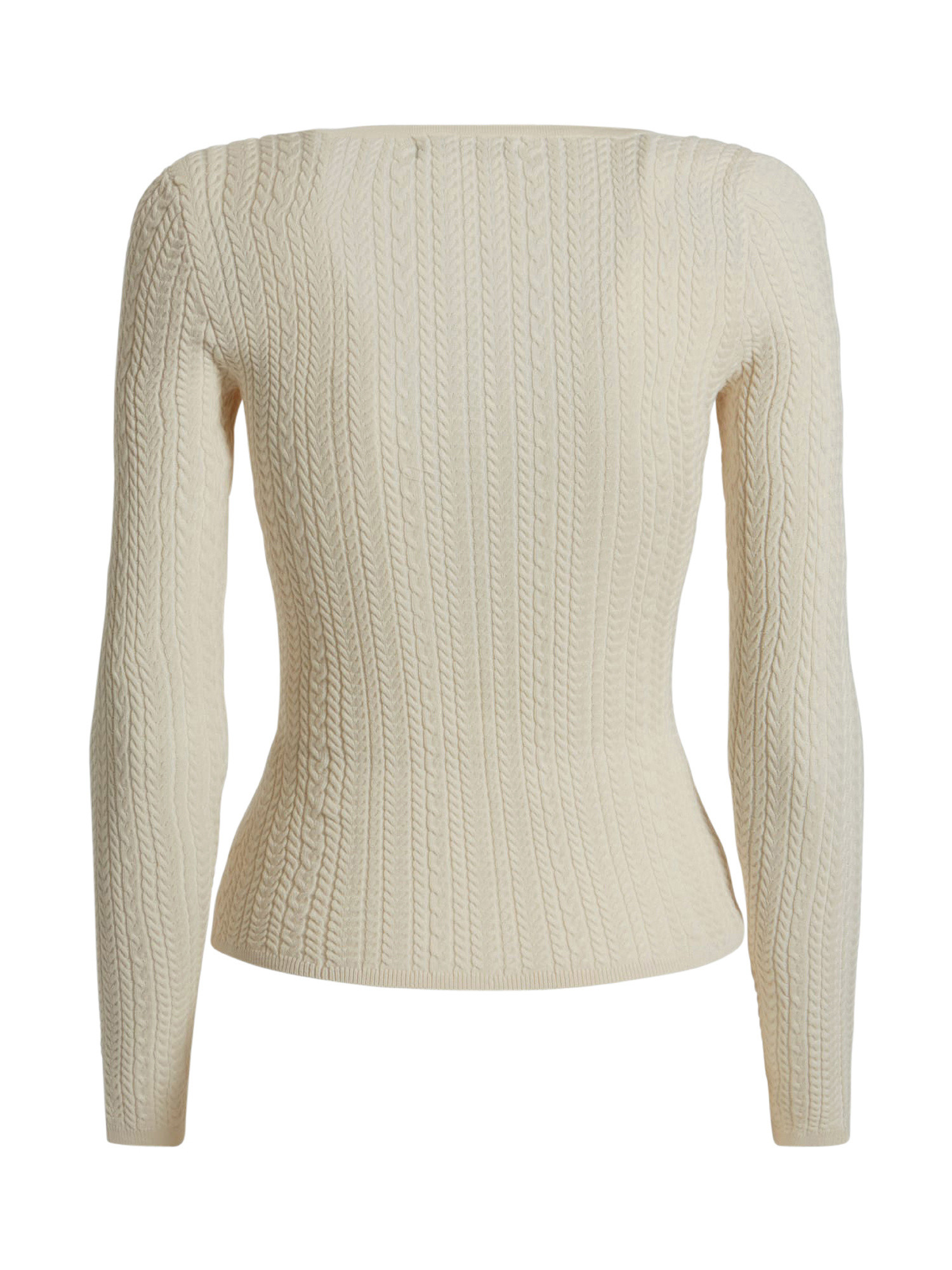 Long sleeves sweater, Cream, large image number 1