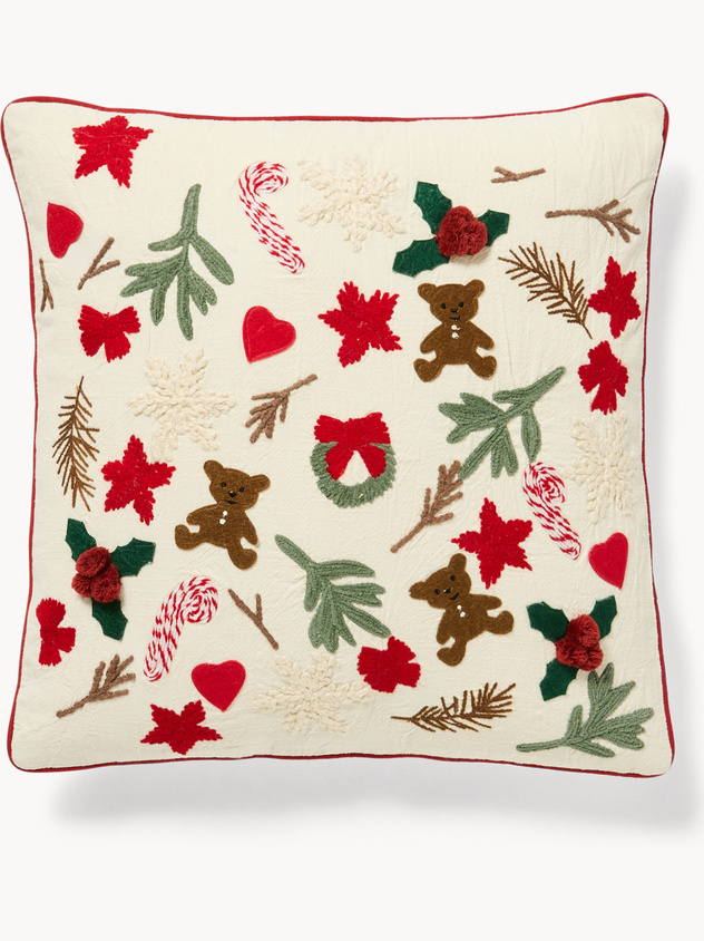 45x45 cm Christmas embroidery pillow