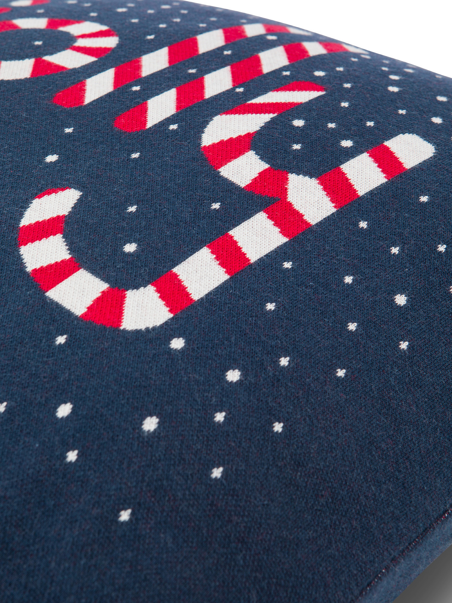 Cuscino maglia jacquard 45x45cm, Blu, large image number 1