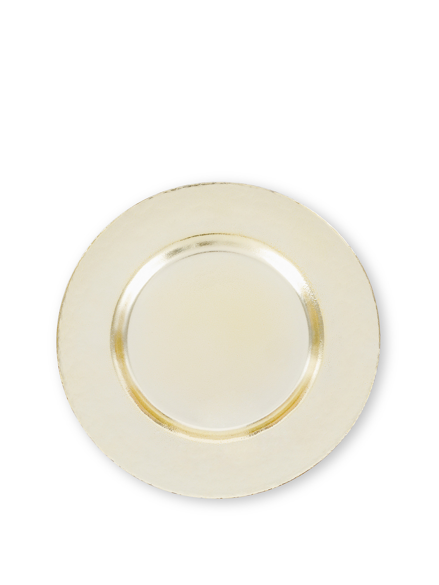 Gold glass serving plate, Gold, large image number 0