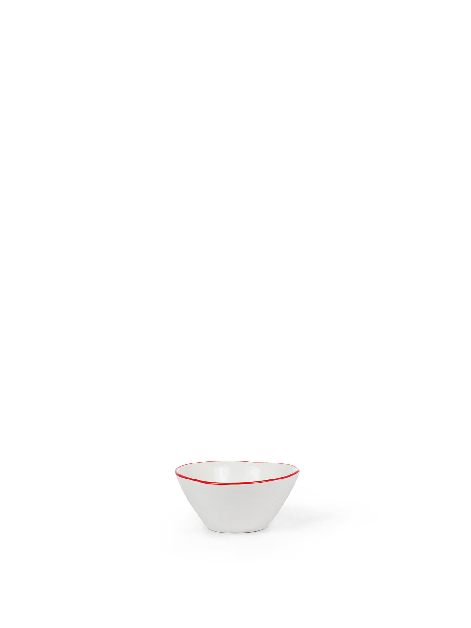 Ginevra porcelain bowl, White Red, large image number 0