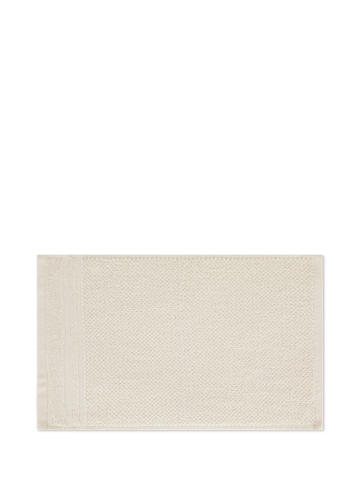 Set 5 asciugamani in spugna di cotone, Bianco, large image number 1