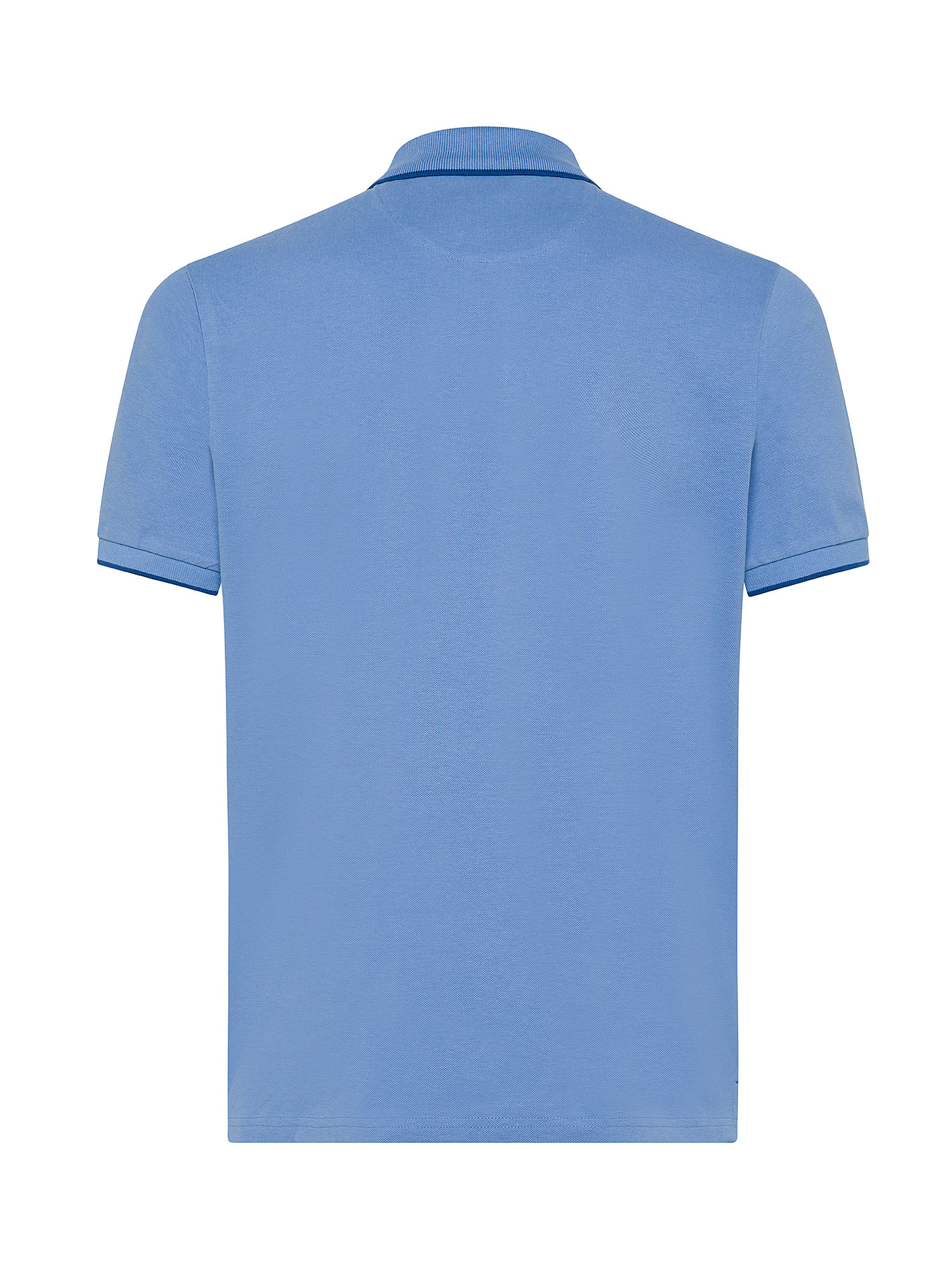 North Sails - Organic cotton piqué polo shirt with micrologo, Light Blue, large image number 1