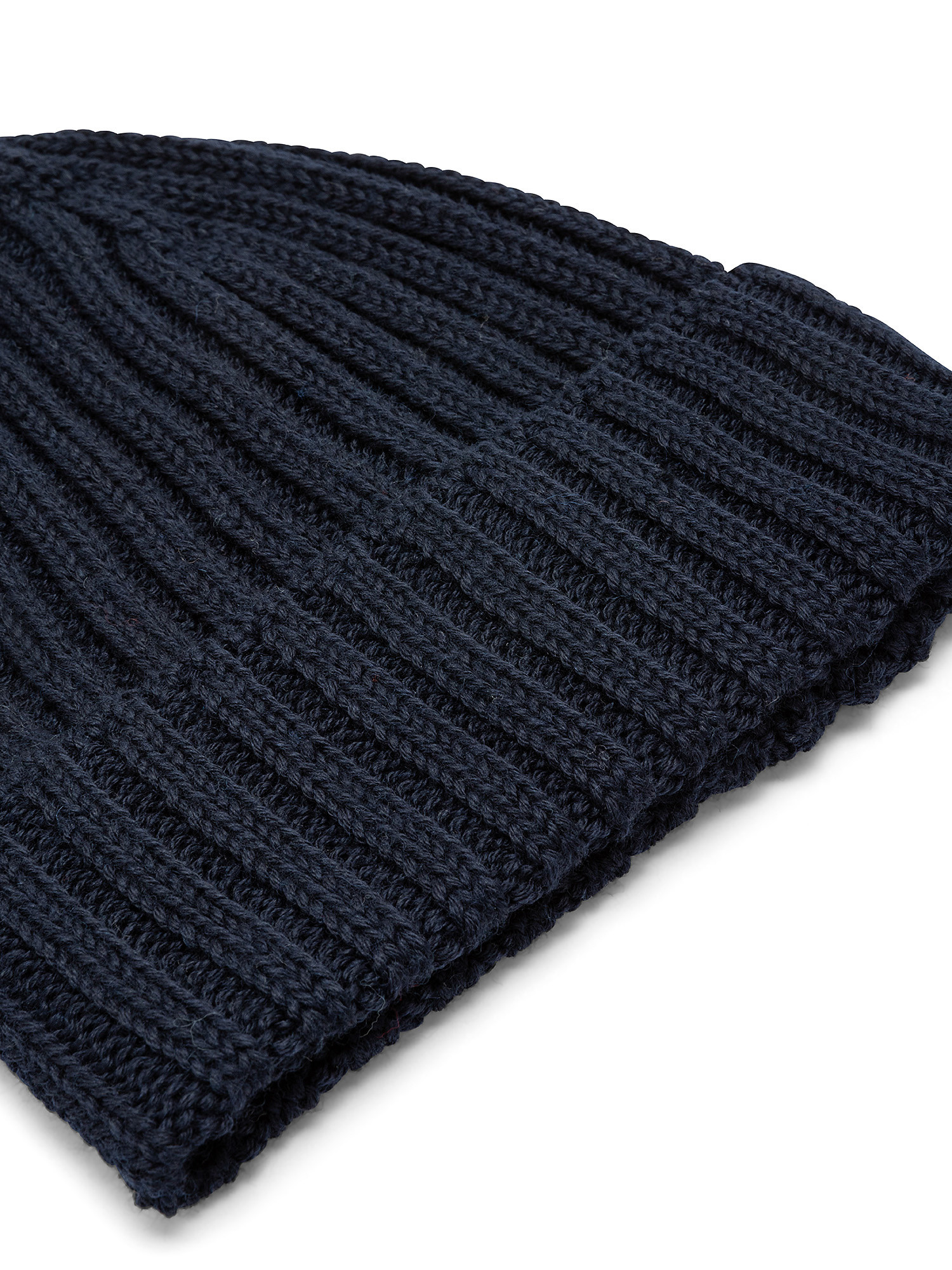 Ribbed wool hat, Dark Blue, large image number 1