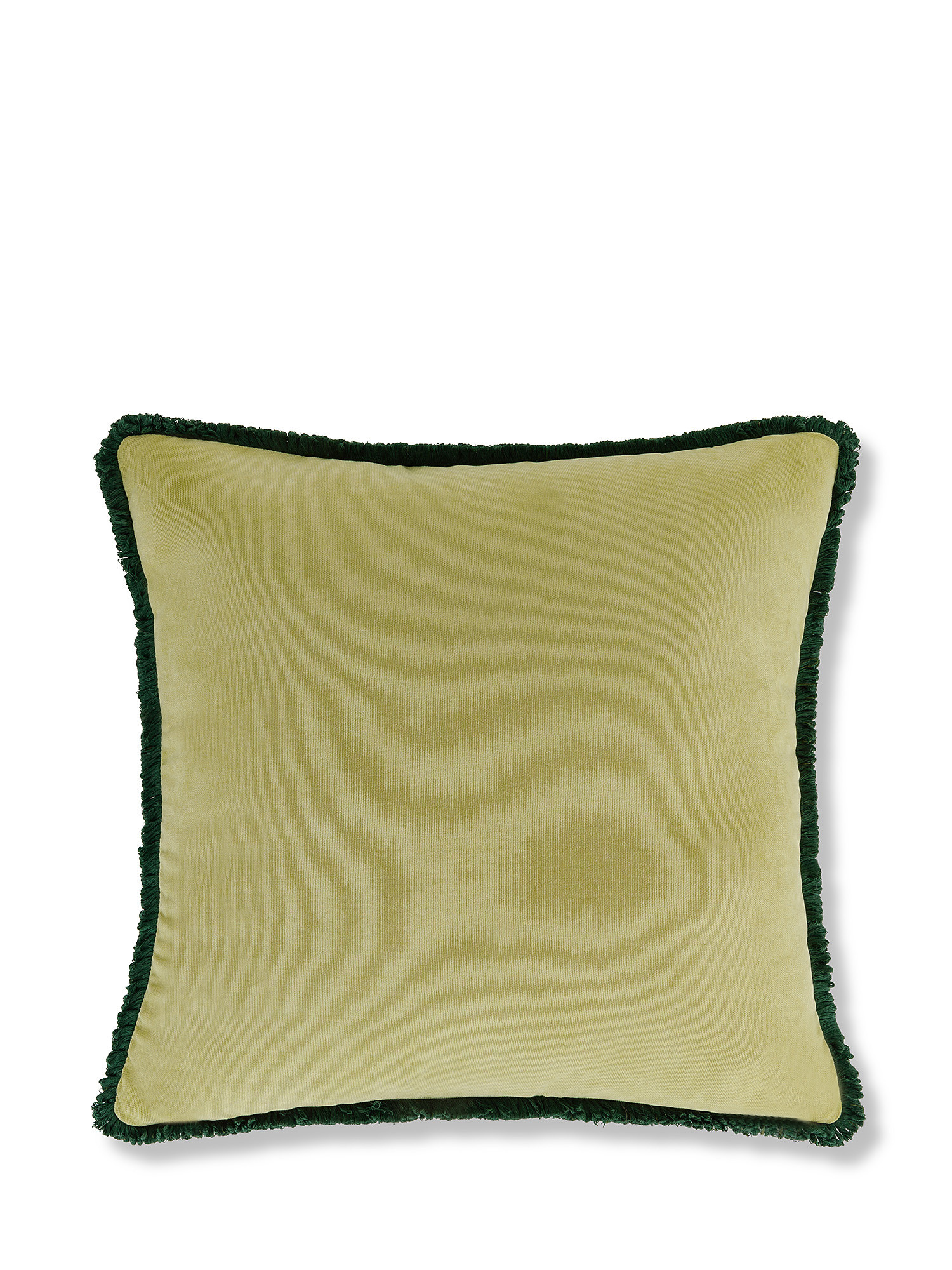 Flower print cushion 45x45cm, Green, large image number 2