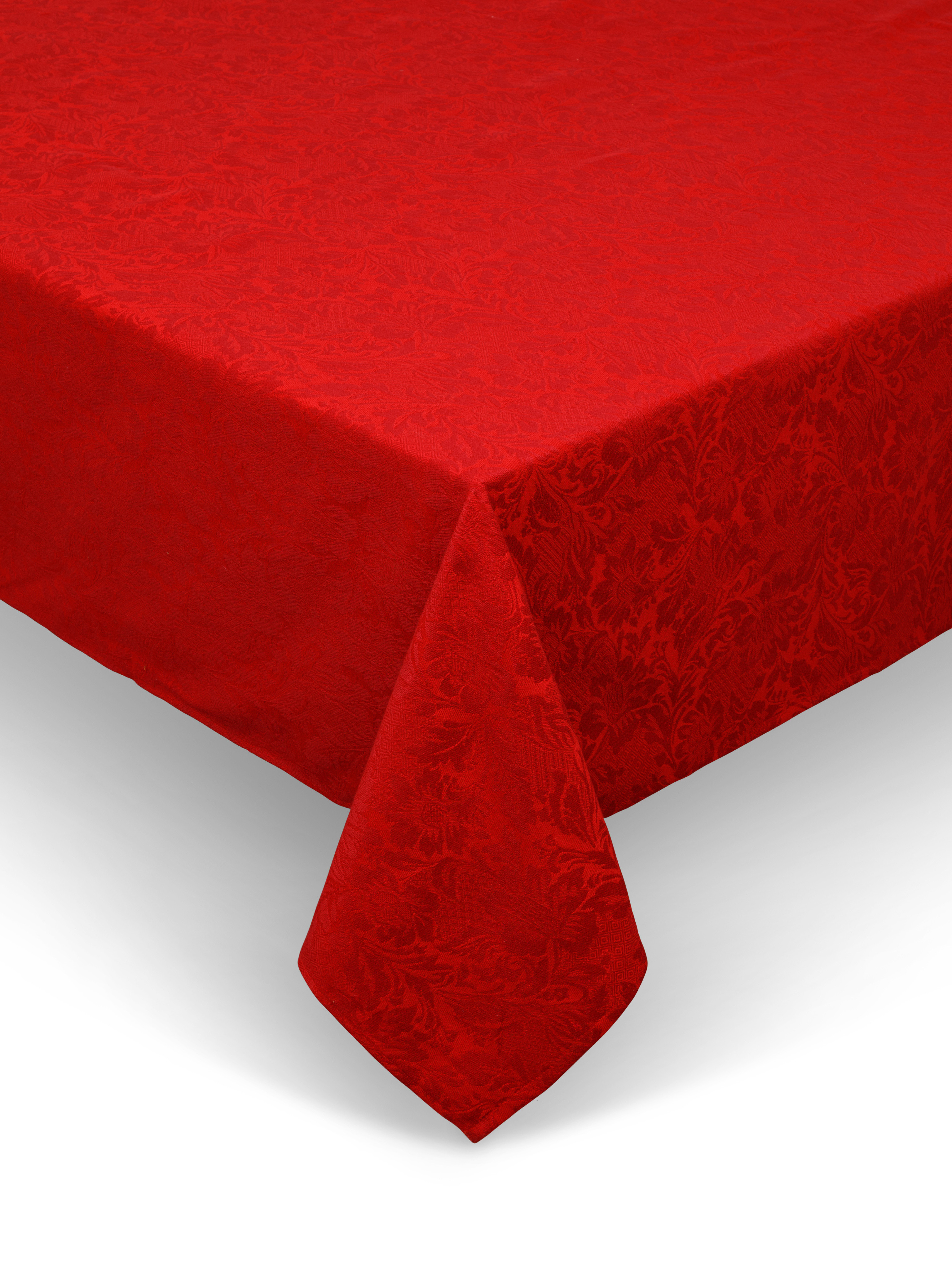 Tovaglia cotone a trama jacquard, Rosso, large image number 0