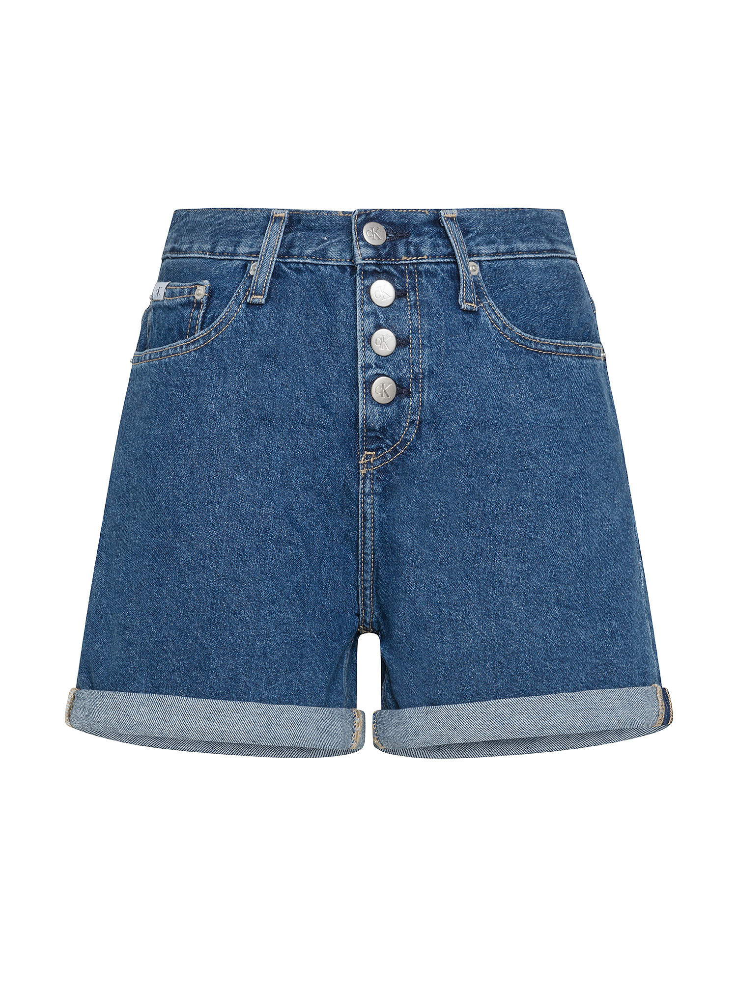 Calvin Klein Jeans - Shorts in denim Mom fit, Denim, large image number 0