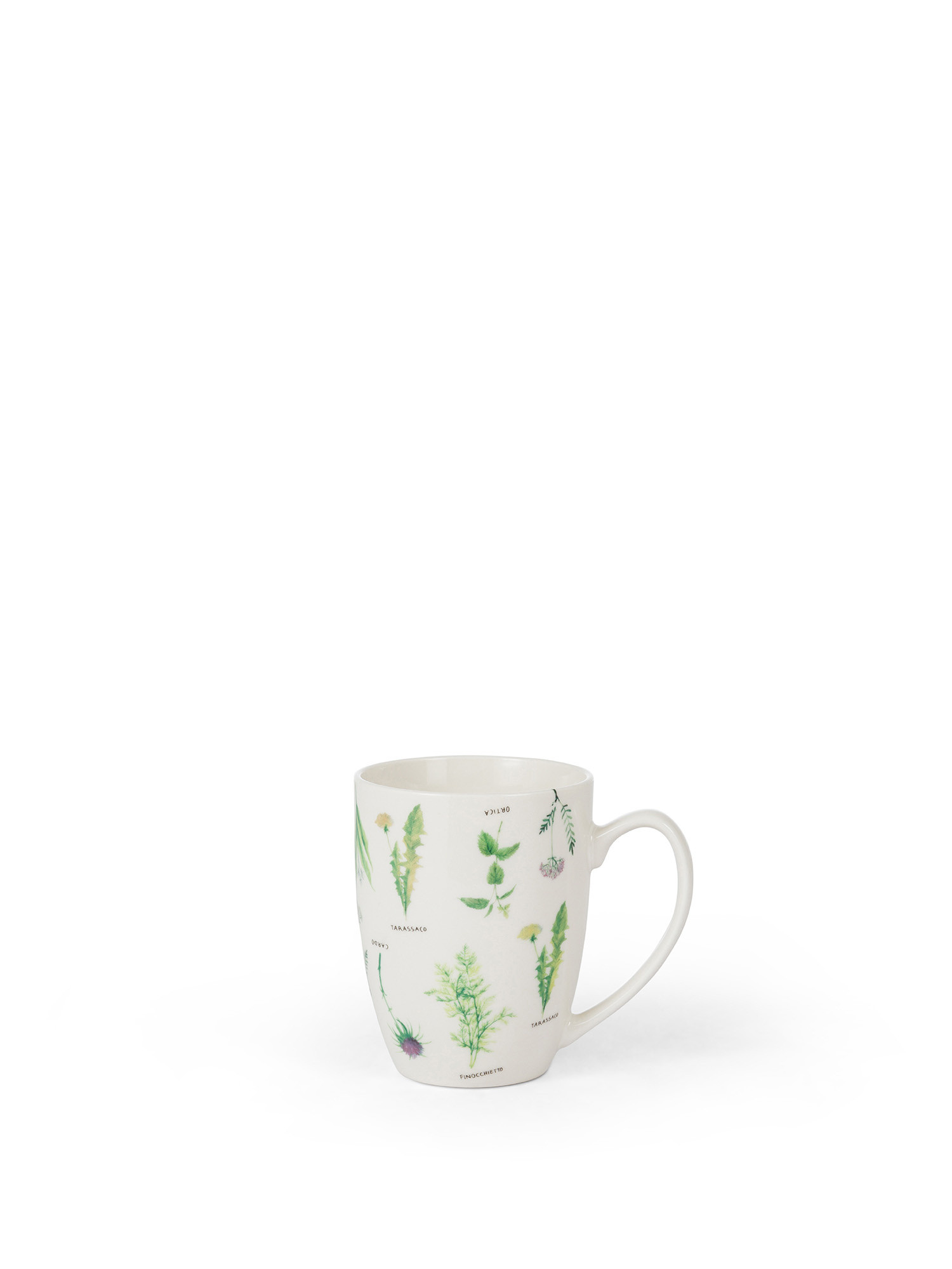 New bone china mug with botanical motif, White, large image number 0