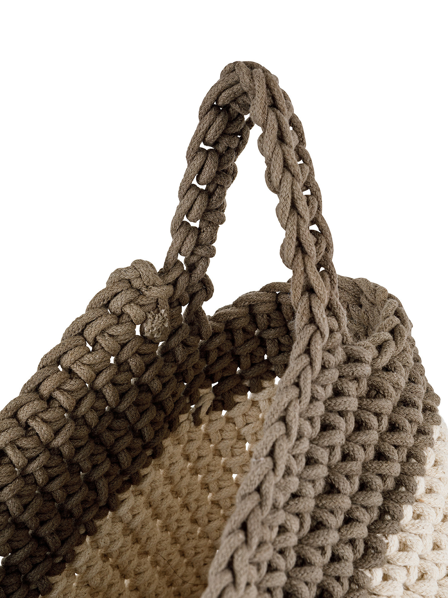 Woven basket to hang, Beige, large image number 1