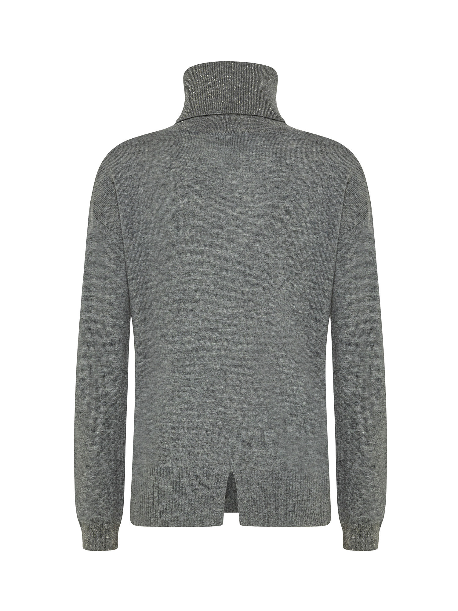 Koan - Pullover collo alto in lana e cashmere, Grigio, large image number 1