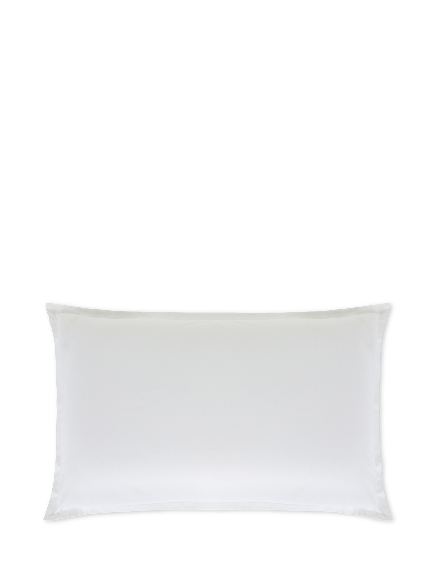 Zefiro percale cotton pillowcase, White, large image number 0