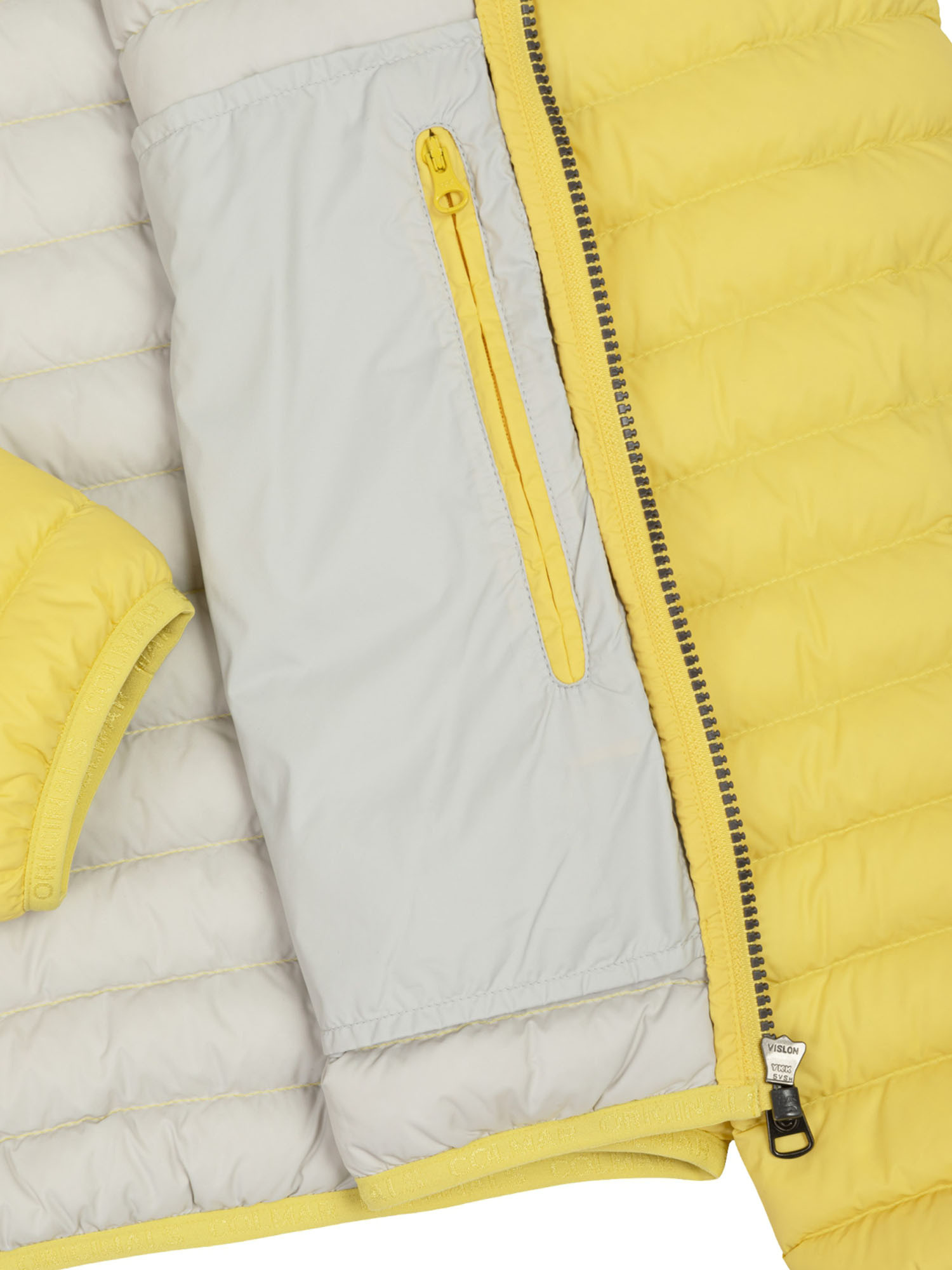 Colmar - Quilted hooded jacket, light featherweight, Yellow, large image number 2