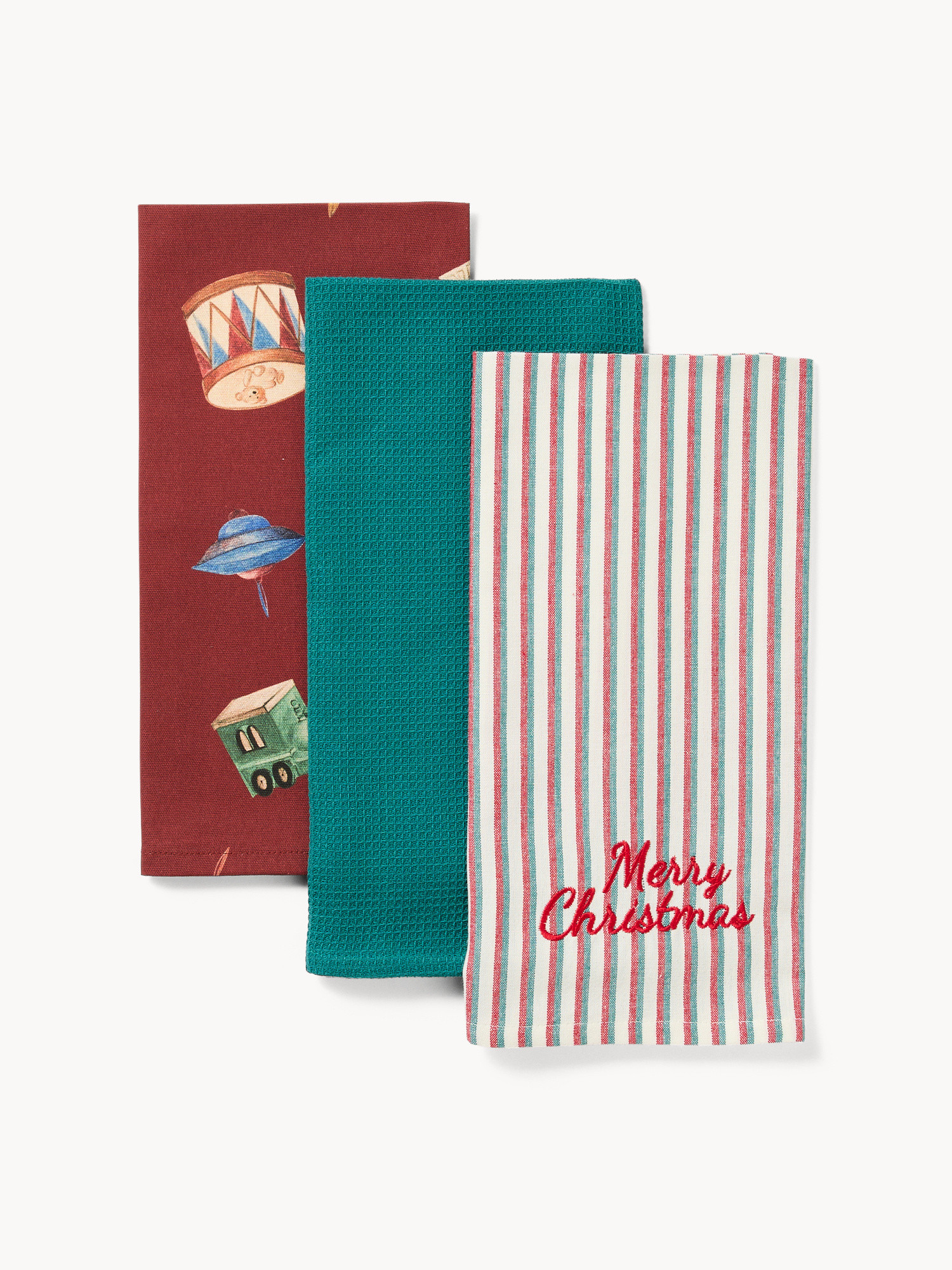 Gift box with set of 3 tea towels, Multicolor, large image number 0