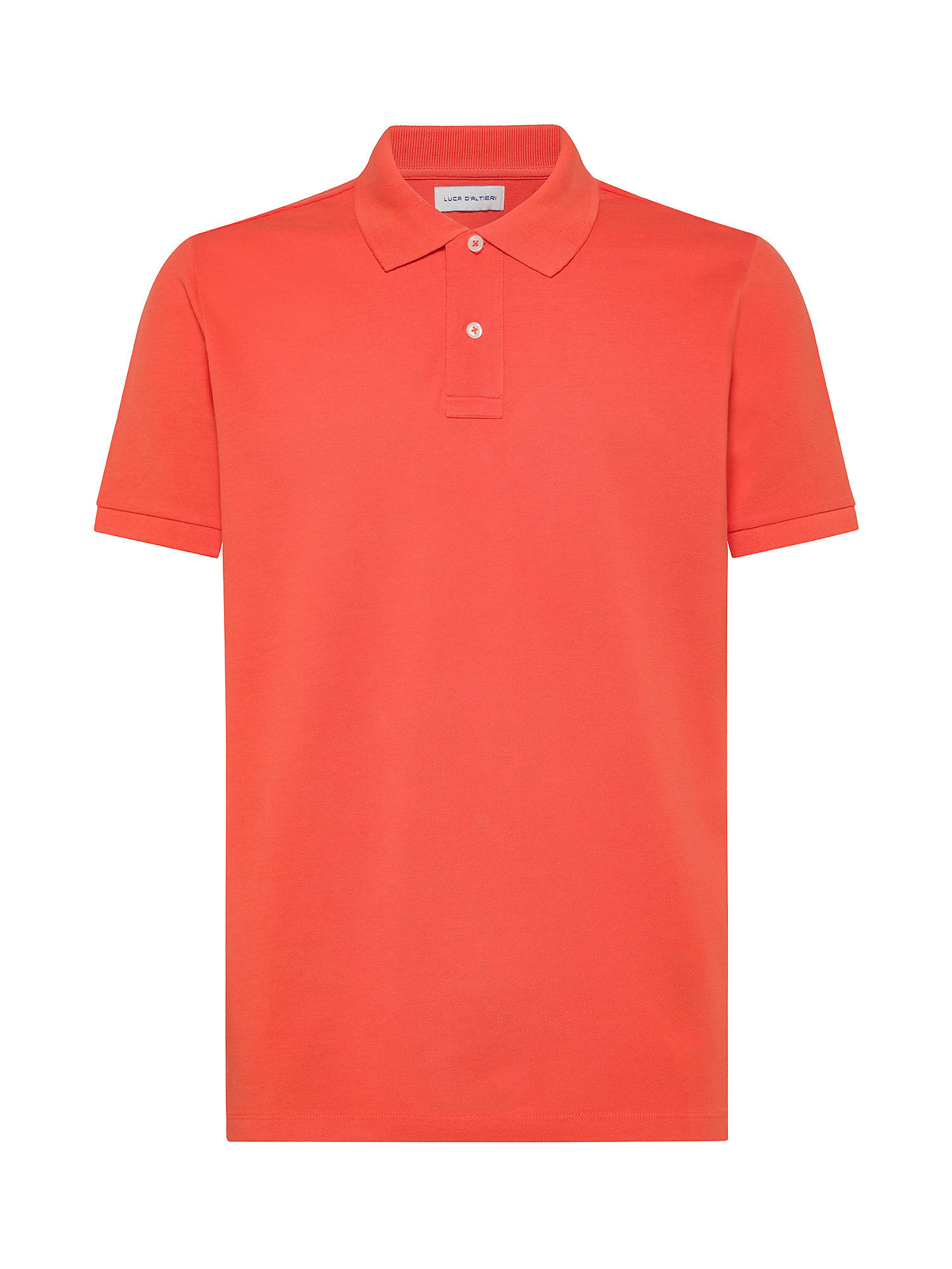 Luca D'Altieri - Polo in pure cotton, Orange, large image number 0