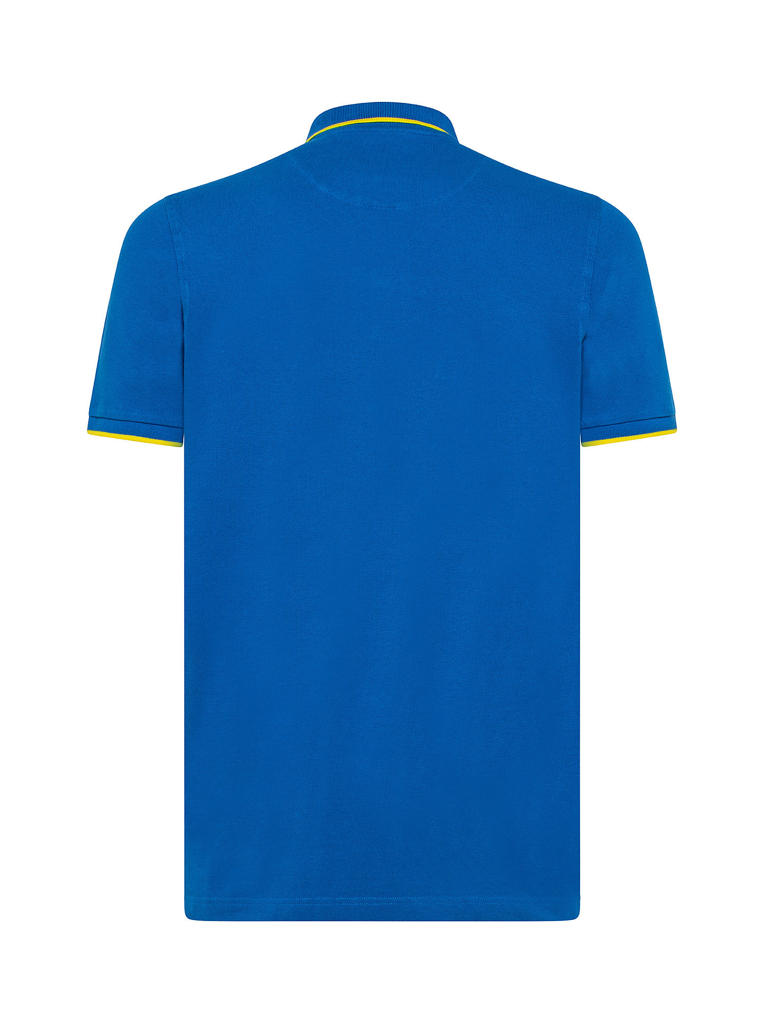 Short sleeve polo shirt, Blue, large image number 1