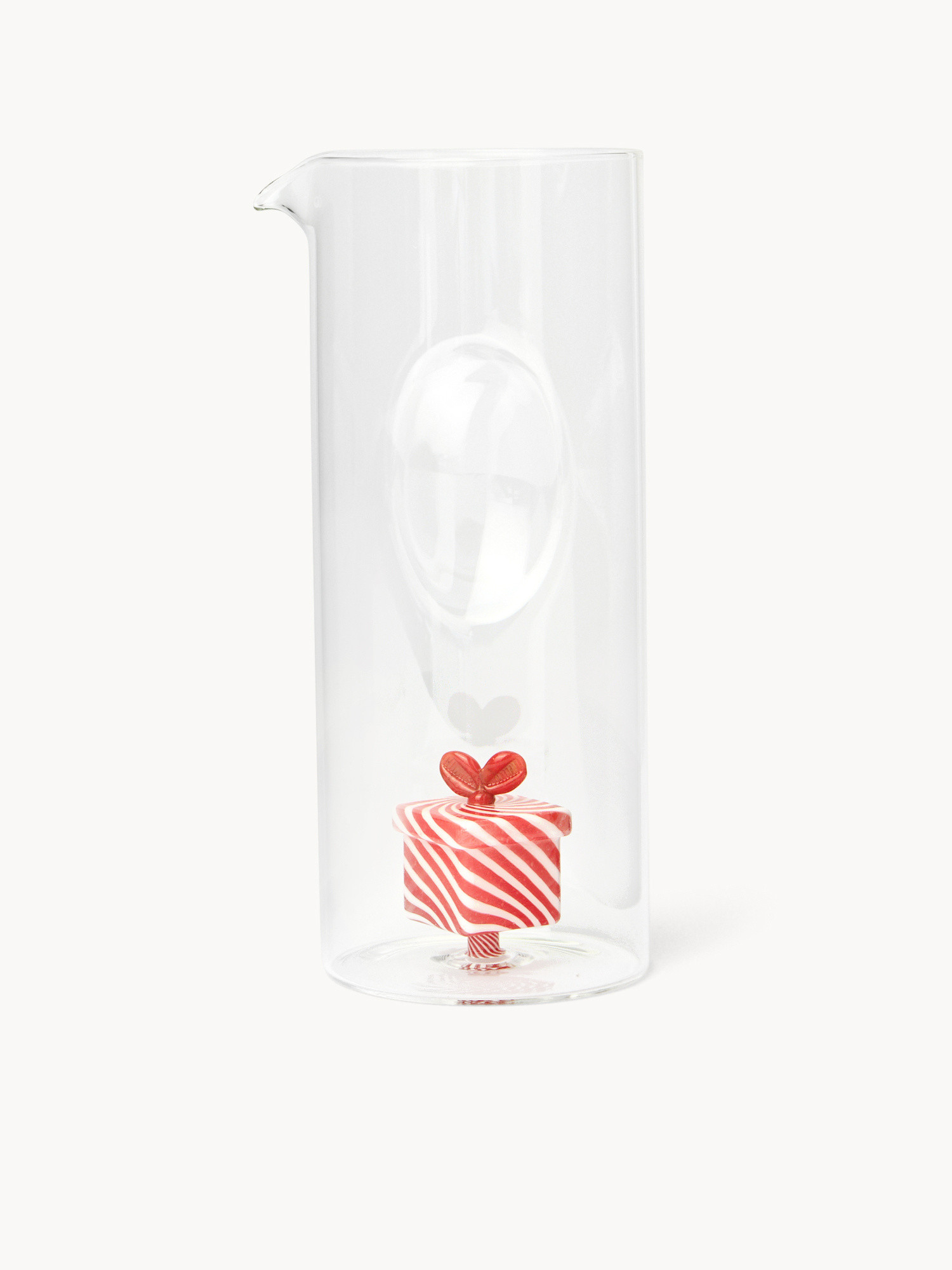 Borosilicate Glass Carafe with Gift Detail, Transparent, large image number 0