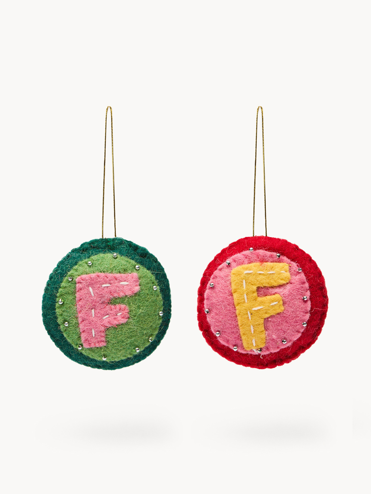 Pallina in feltro lettera F, Multicolor, large image number 0