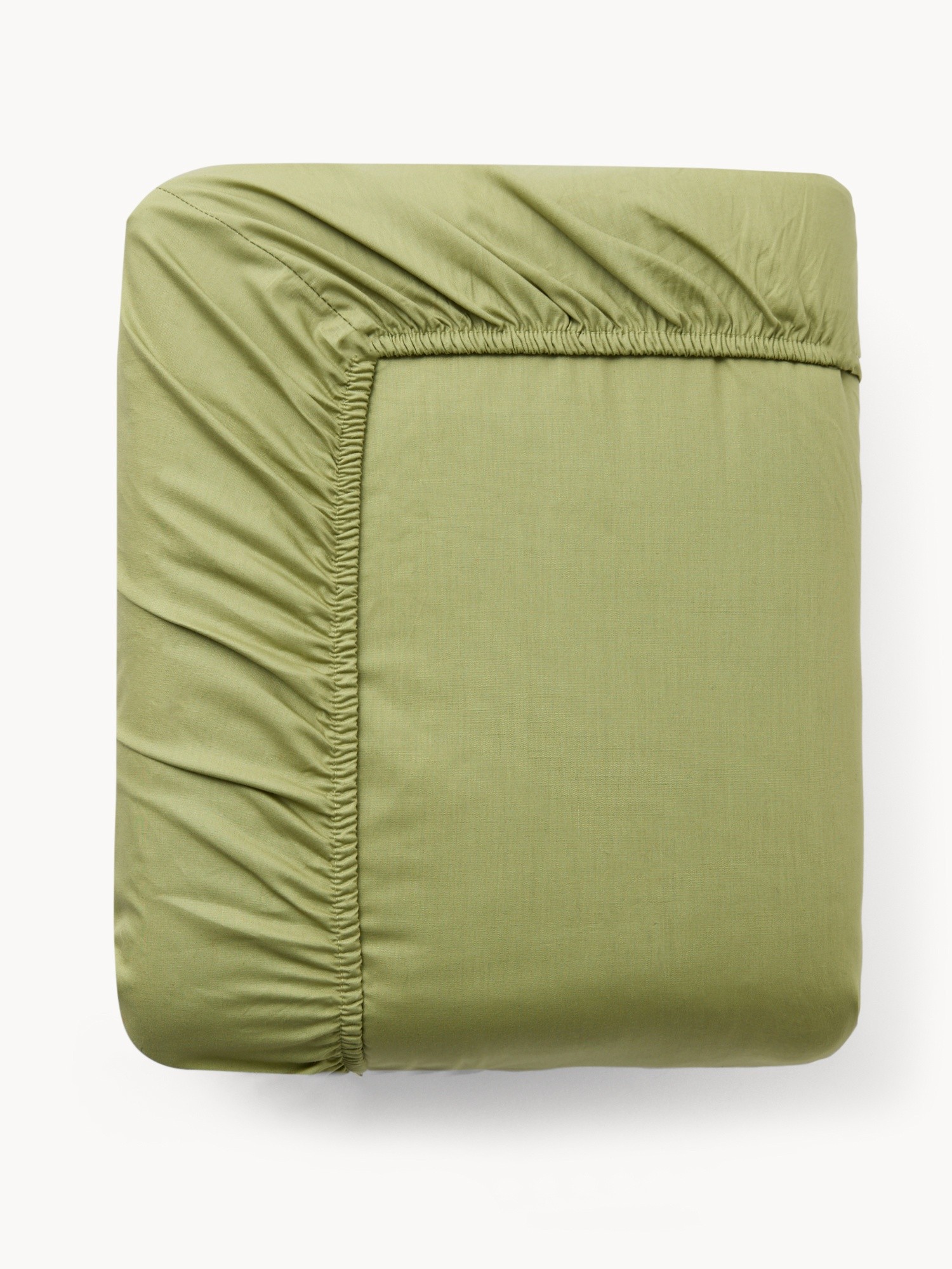 Lenzuolo con angoli in cotone percalle tinta unita - Prezzo di lancio, Verde, large image number 0