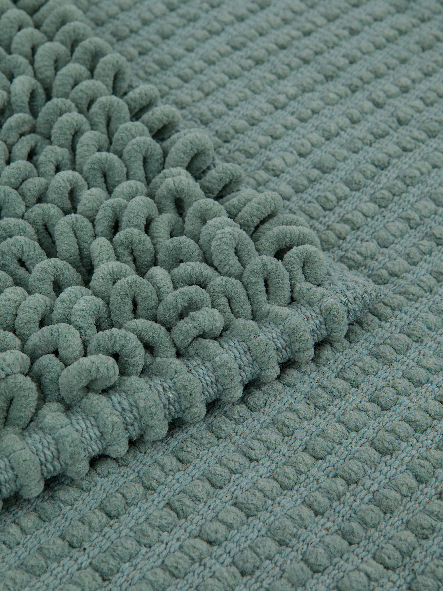 Tappeto bagno microfibra  shaggy, Verde chiaro, large image number 1