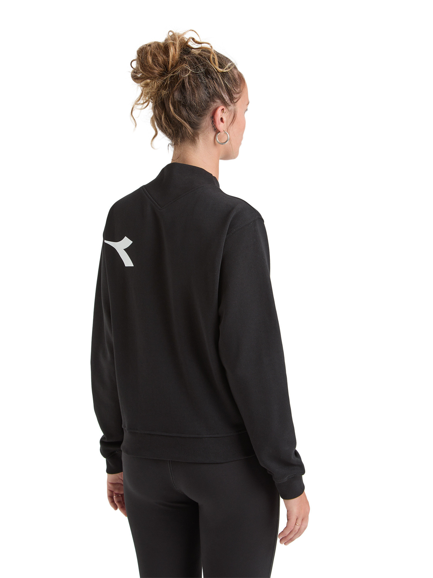 Diadora - Manifesto cotton sweatshirt, Black, large image number 2