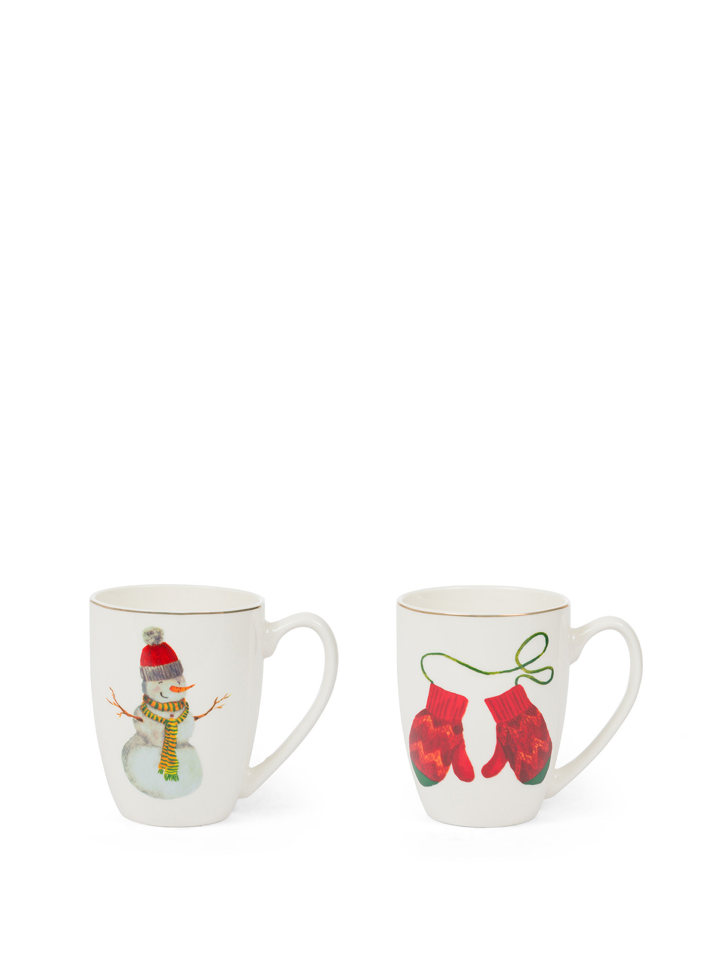 New bone china mug with Christmas motif, White, large image number 0