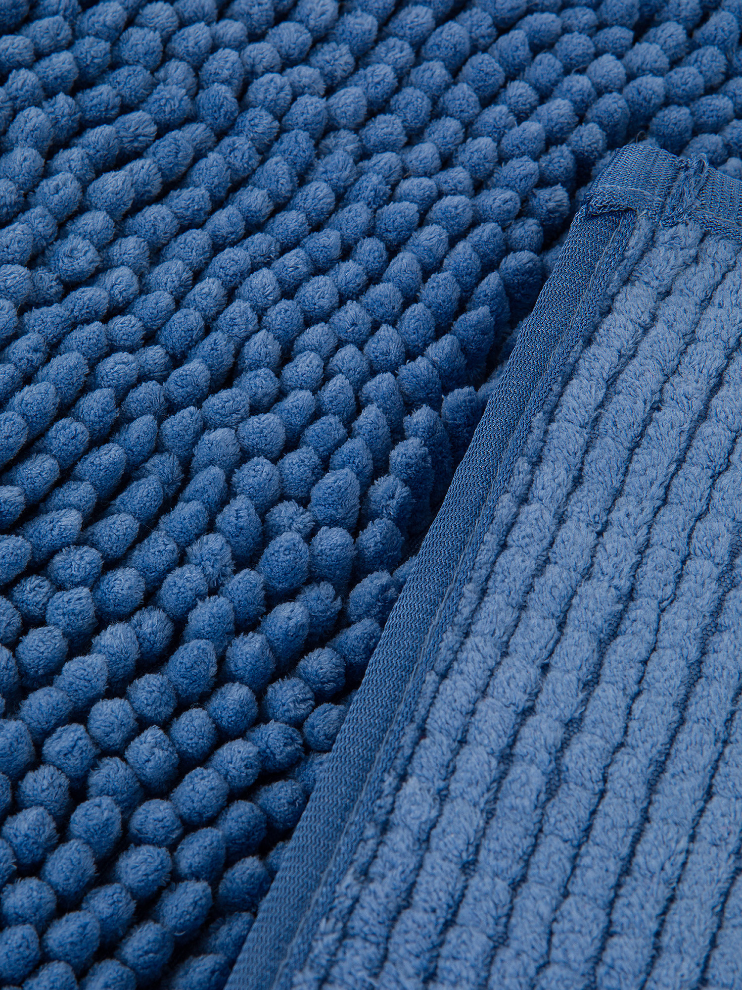 Zefiro solid color cotton bath rug, Light Blue, large image number 1