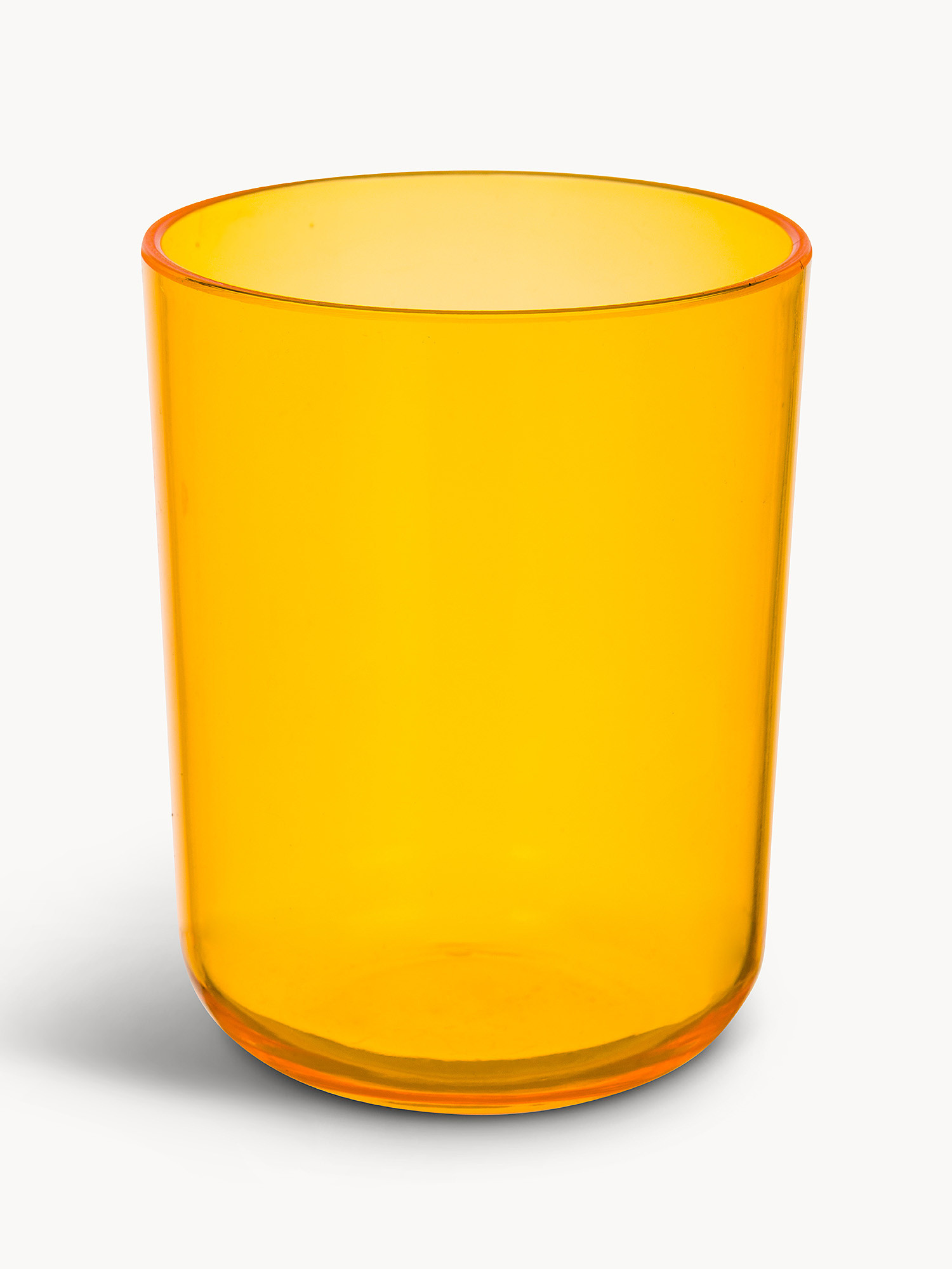 Bicchiere in plastica colorata, Arancione, large image number 1