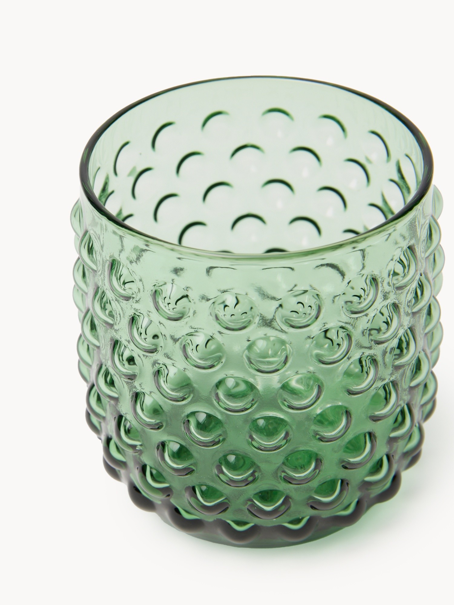 Blue embossed glass, Green, large image number 1
