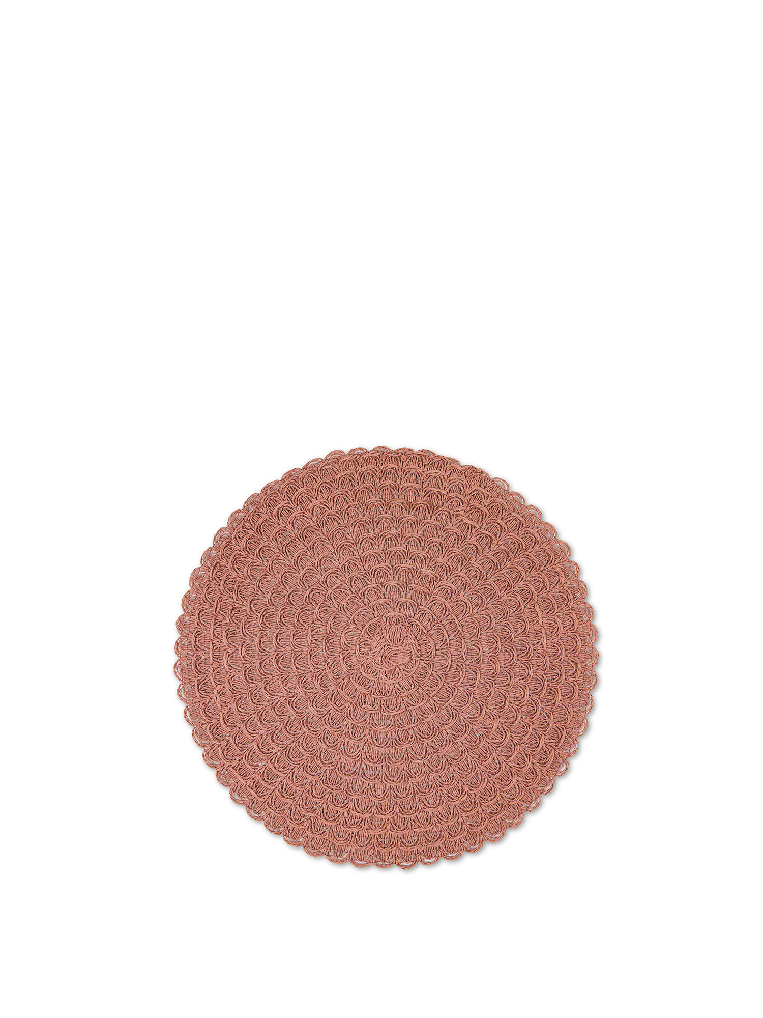 Solid color round placemat, Pink, large image number 0