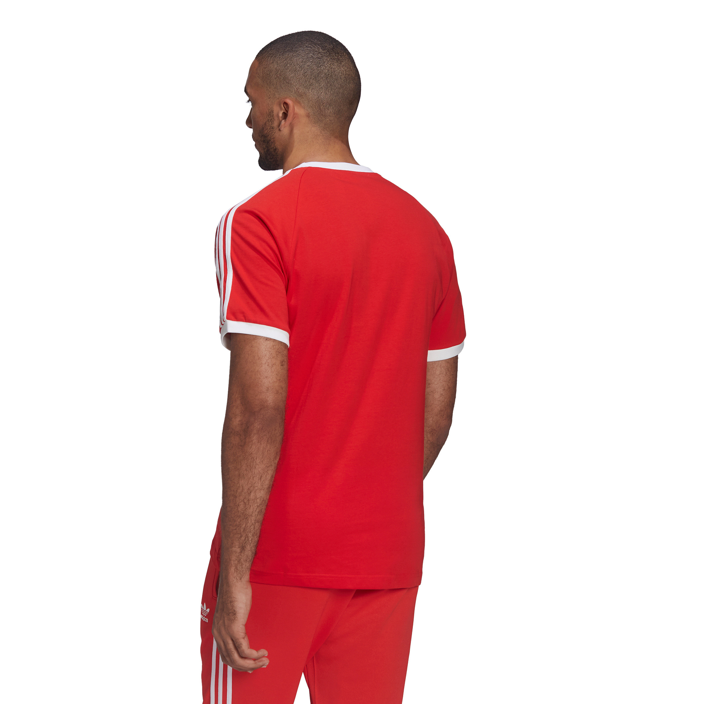 T-shirt adicolor classics 3-stripes, Rosso, large image number 2