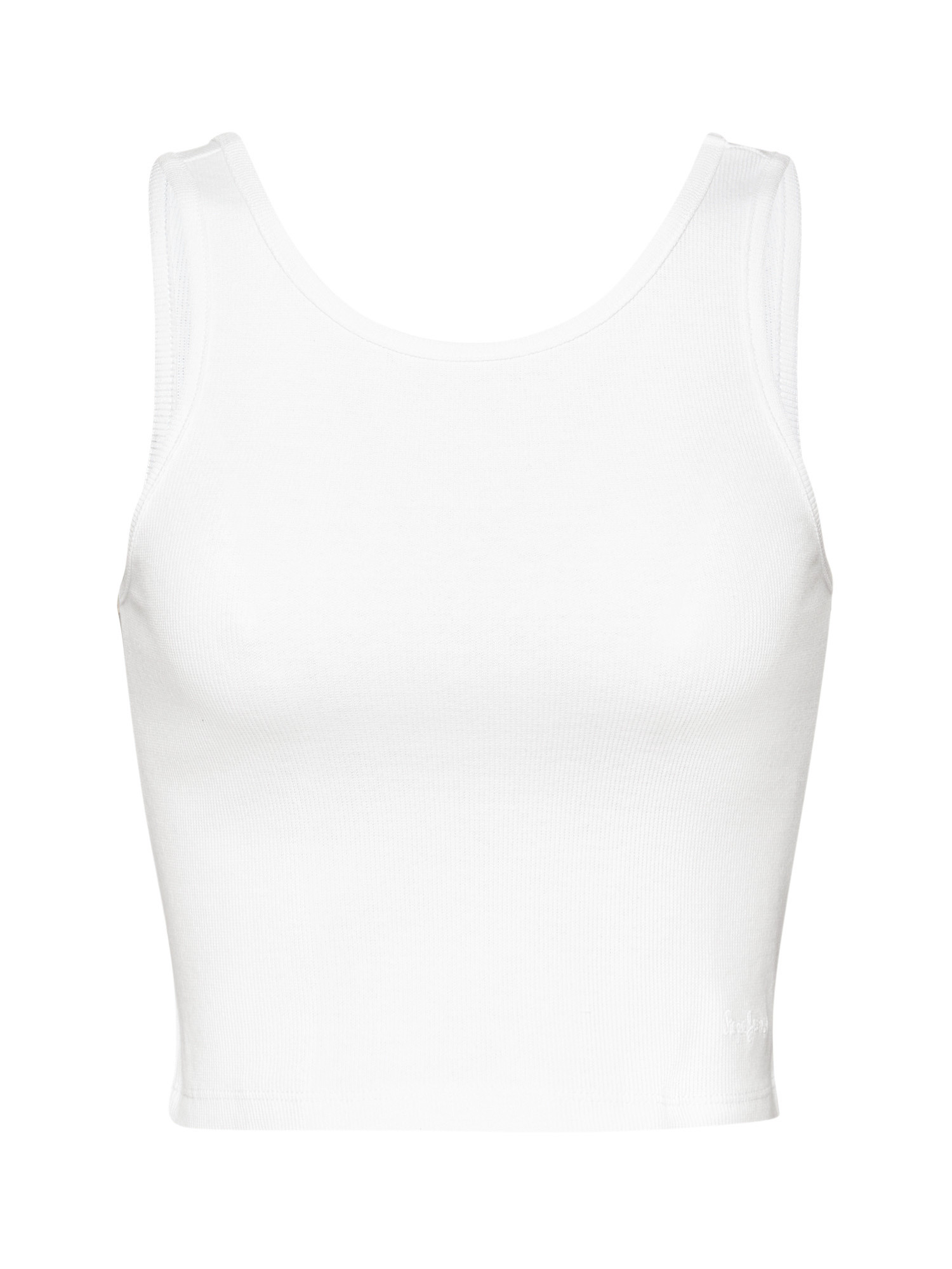 Pepe Jeans - Ribbed tank top, White, large image number 0
