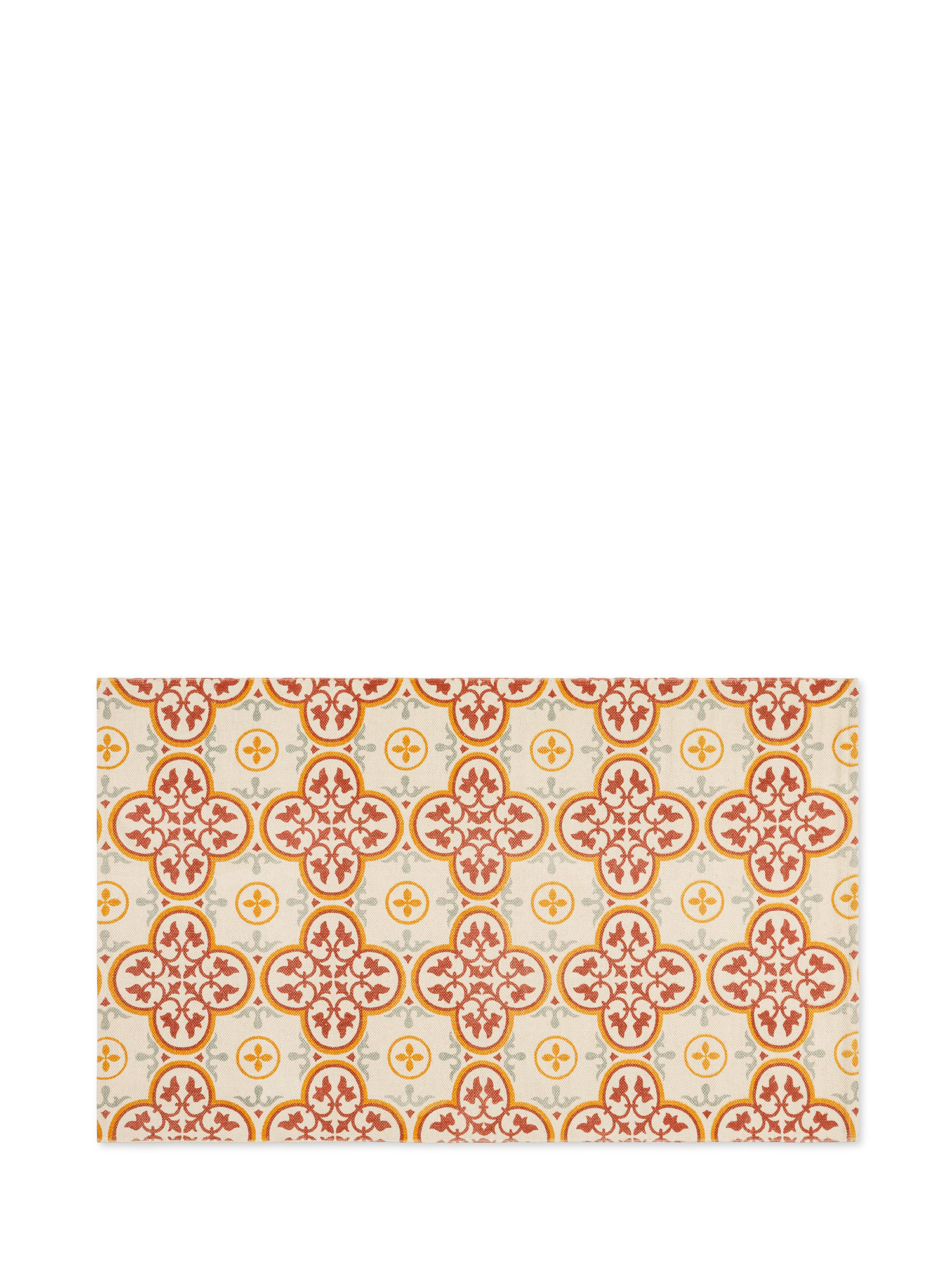 Azulejos print poly-cotton rug, Light Blue, large image number 0