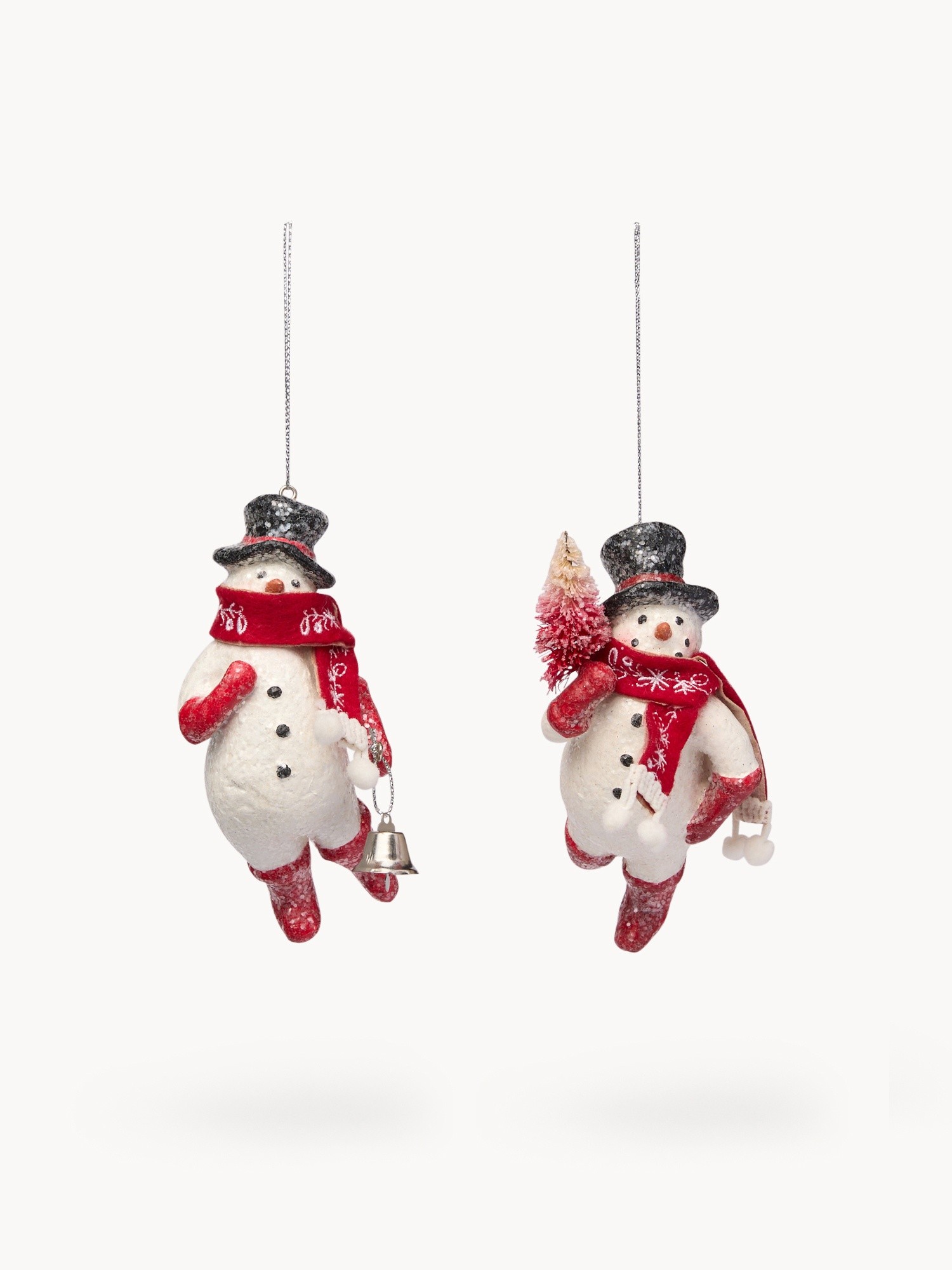 Papier-m&acirc;ch&eacute; tree decoration, White, large image number 0
