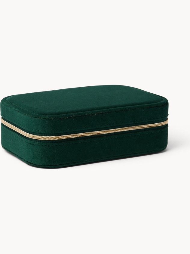 Velvet jewelry box