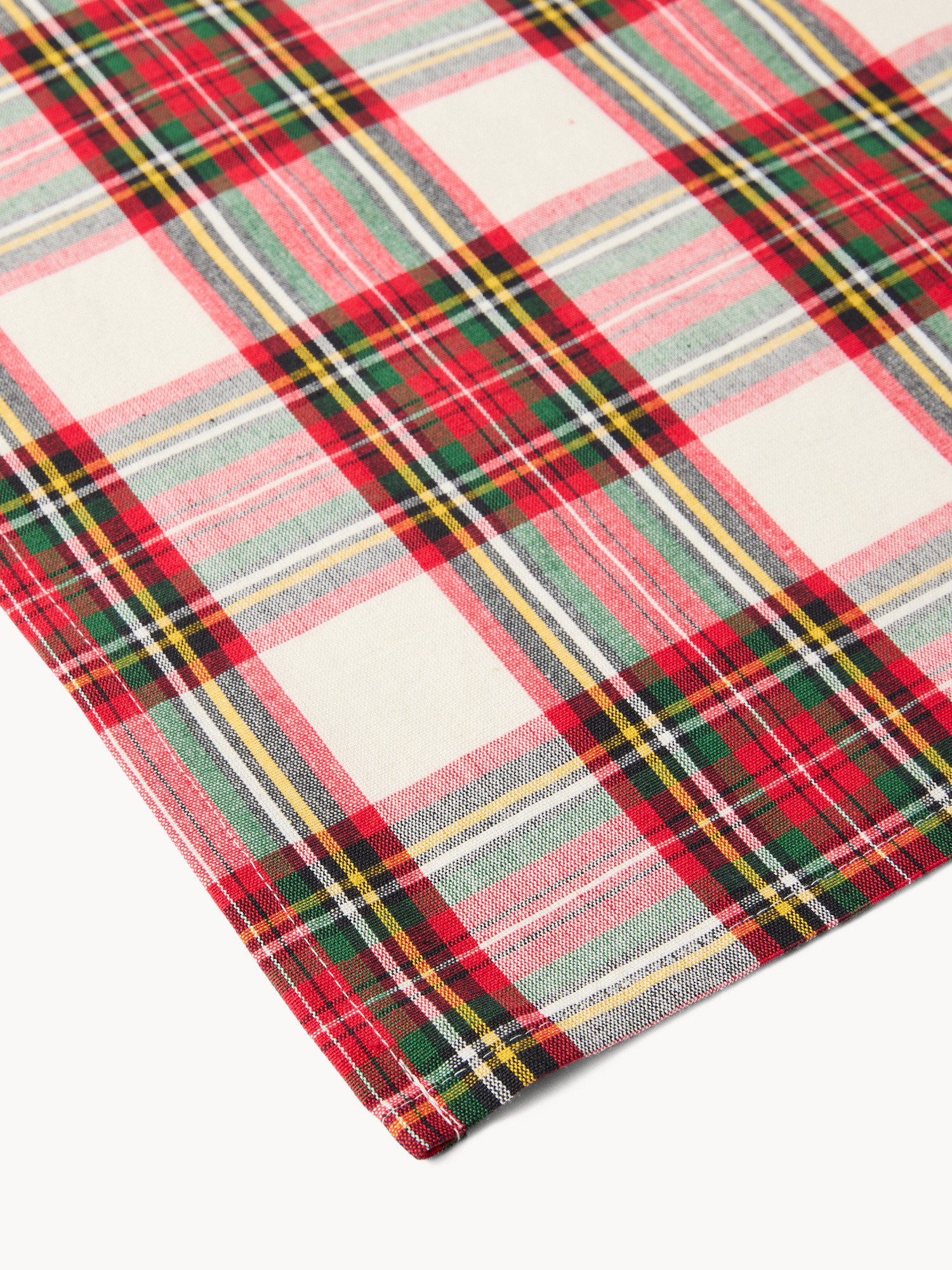 Centrotavola tartan in puro cotone tinto filo, Multicolor, large image number 1
