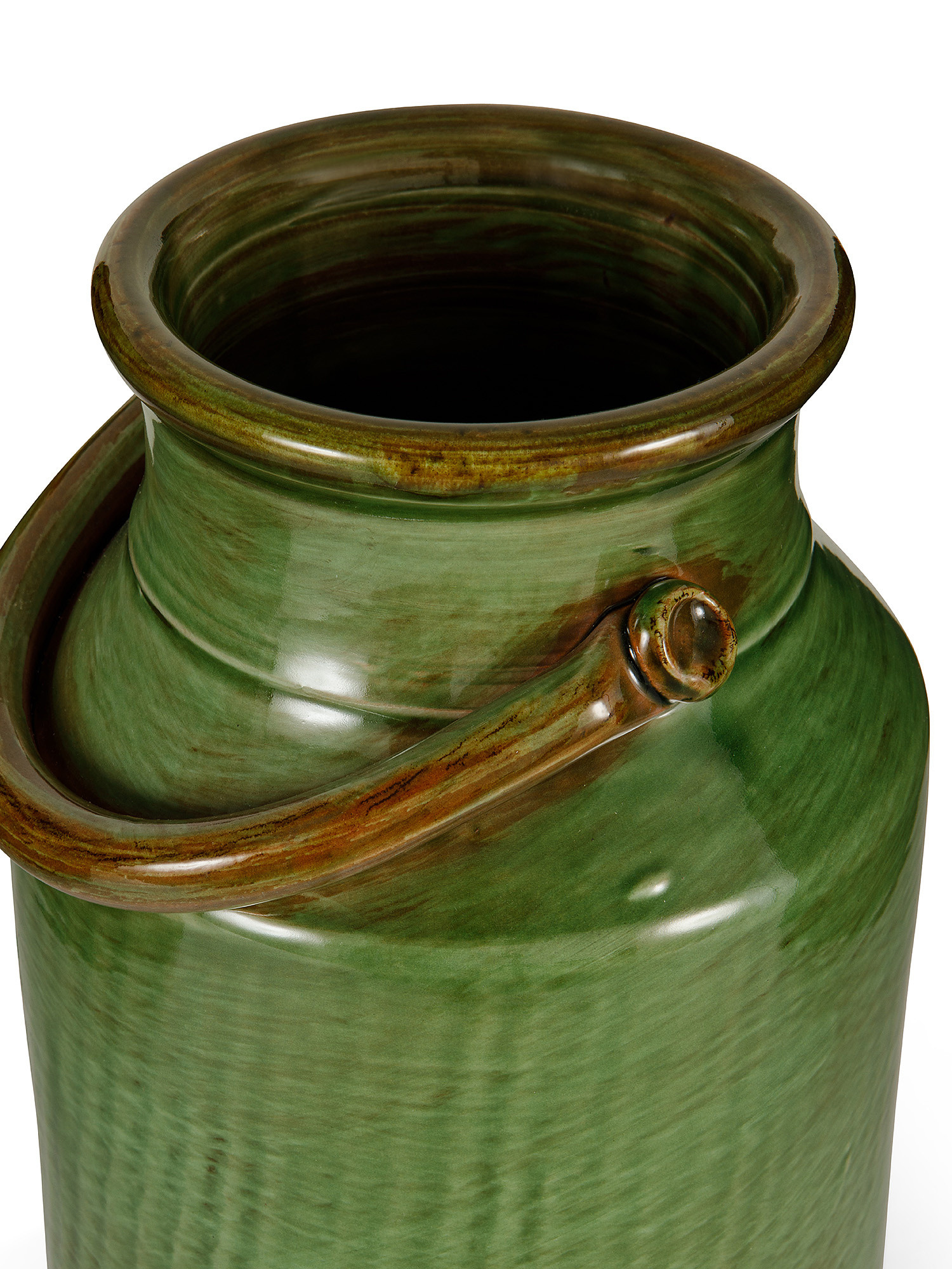 Ceramic vase by Ceramiche Pugliesi Fratelli Colì, Green, large image number 1