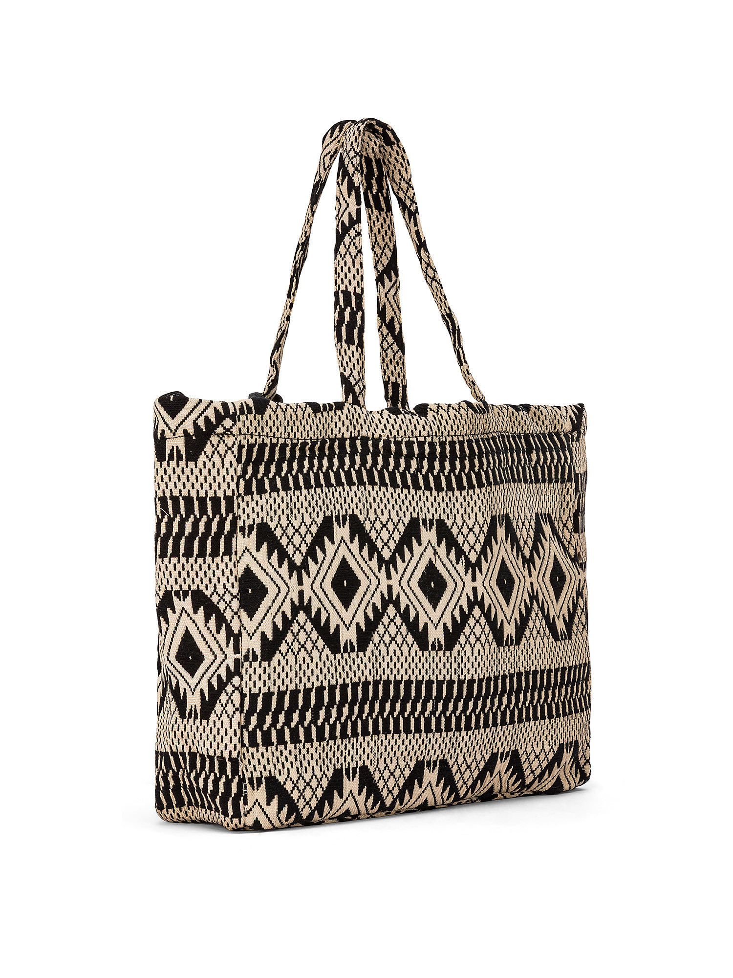 Koan - Patterned shopping bag, Brown, large image number 1