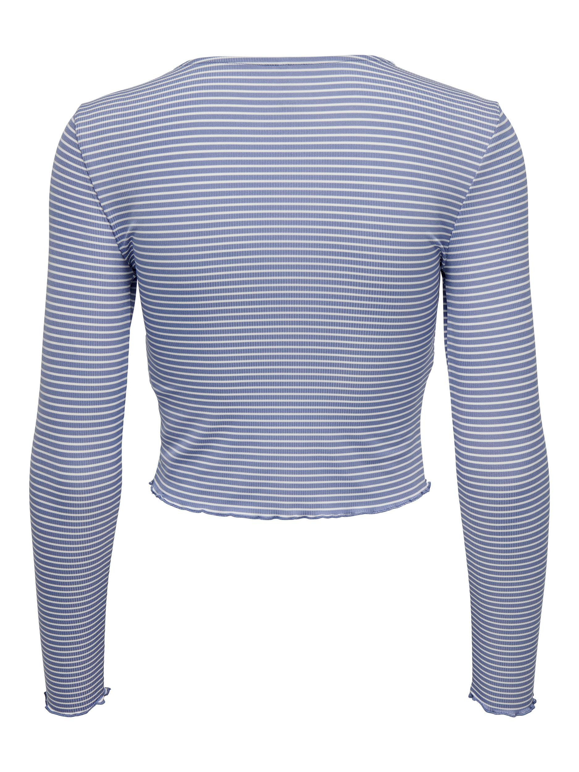 Only - Regular fit striped top, Aviation Blue, large image number 1