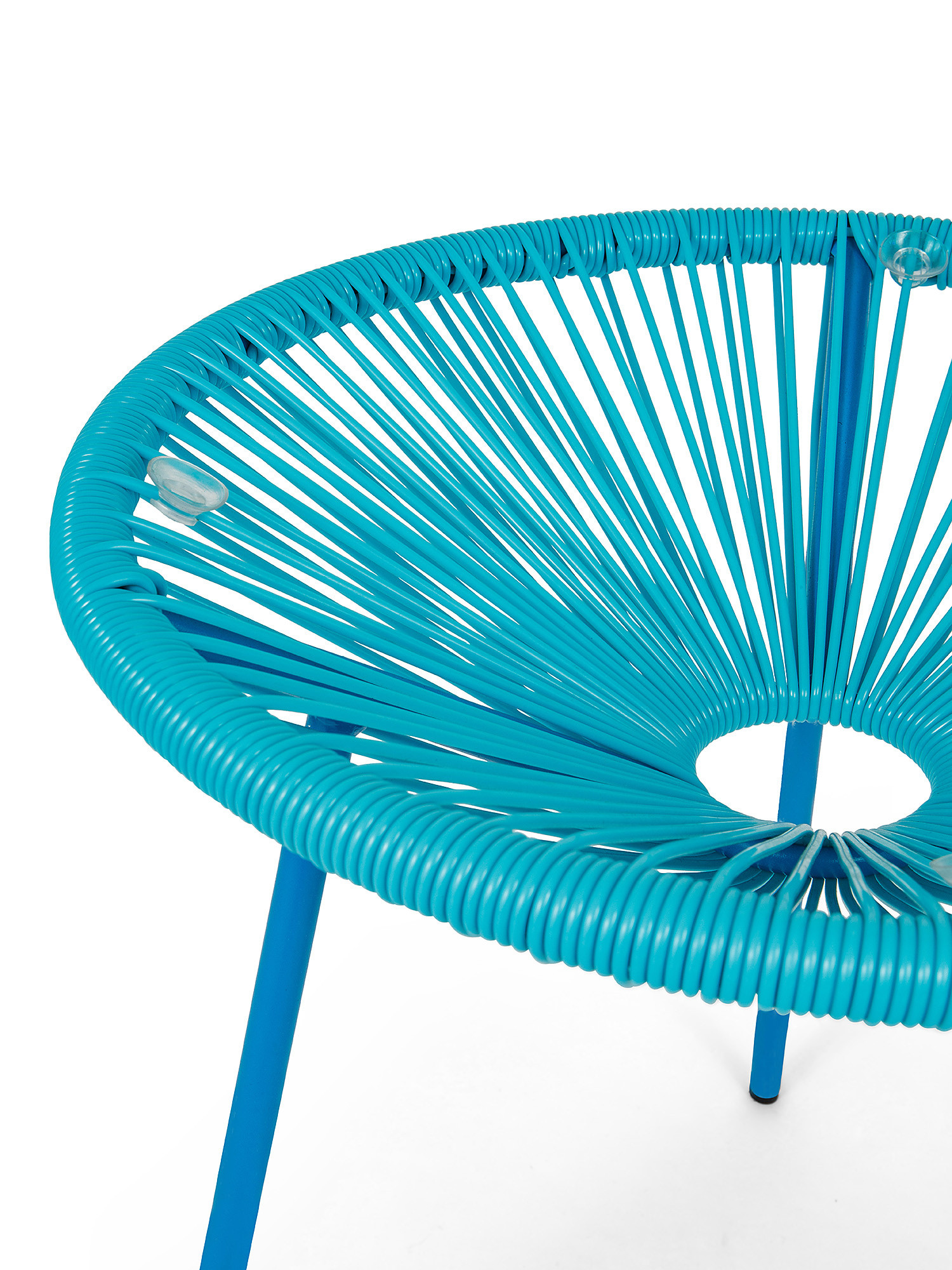 Round outdoor coffee table, Light Blue, large image number 1