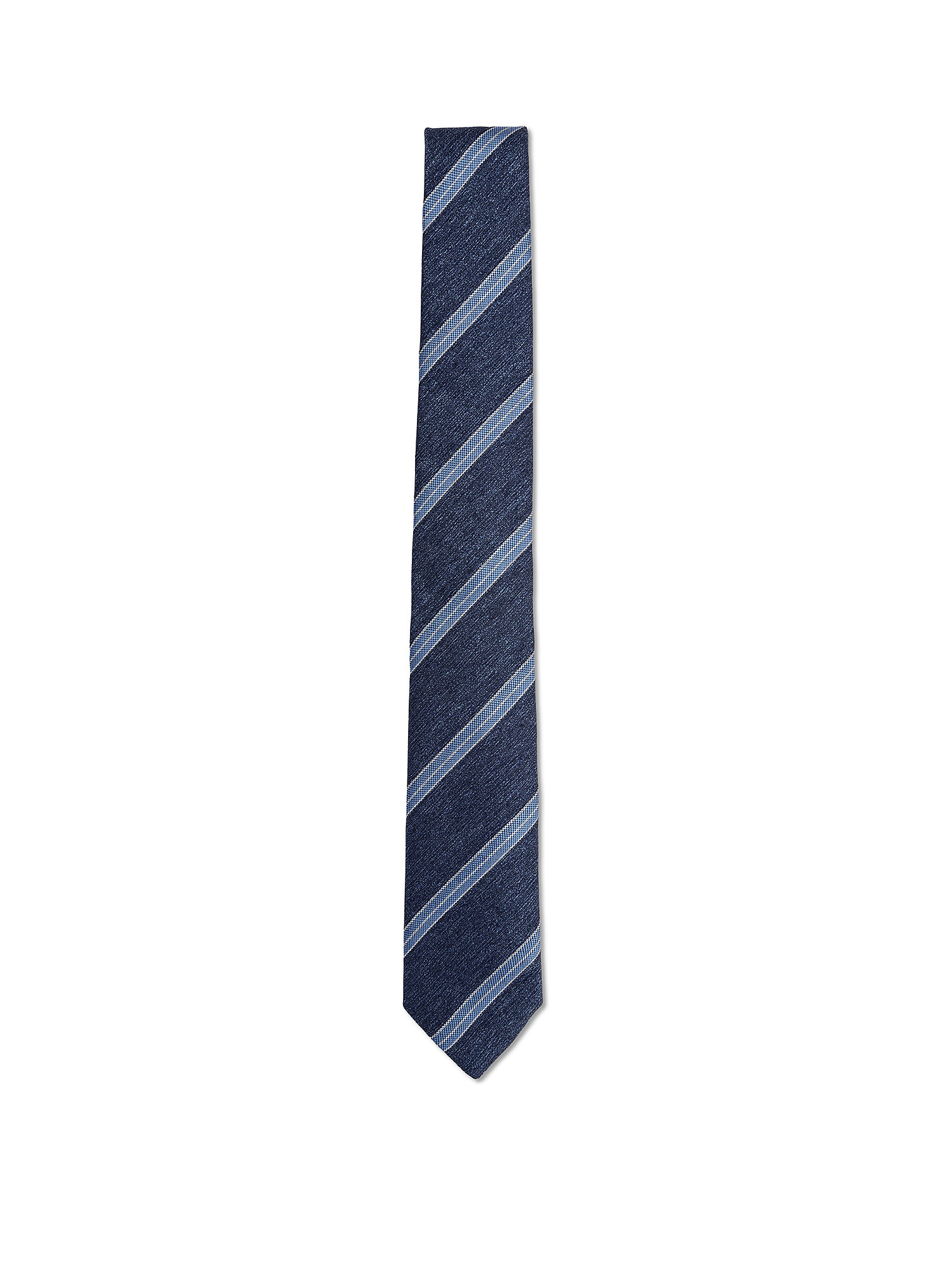 Cravatta in pura seta fantasia, Blu chiaro, large