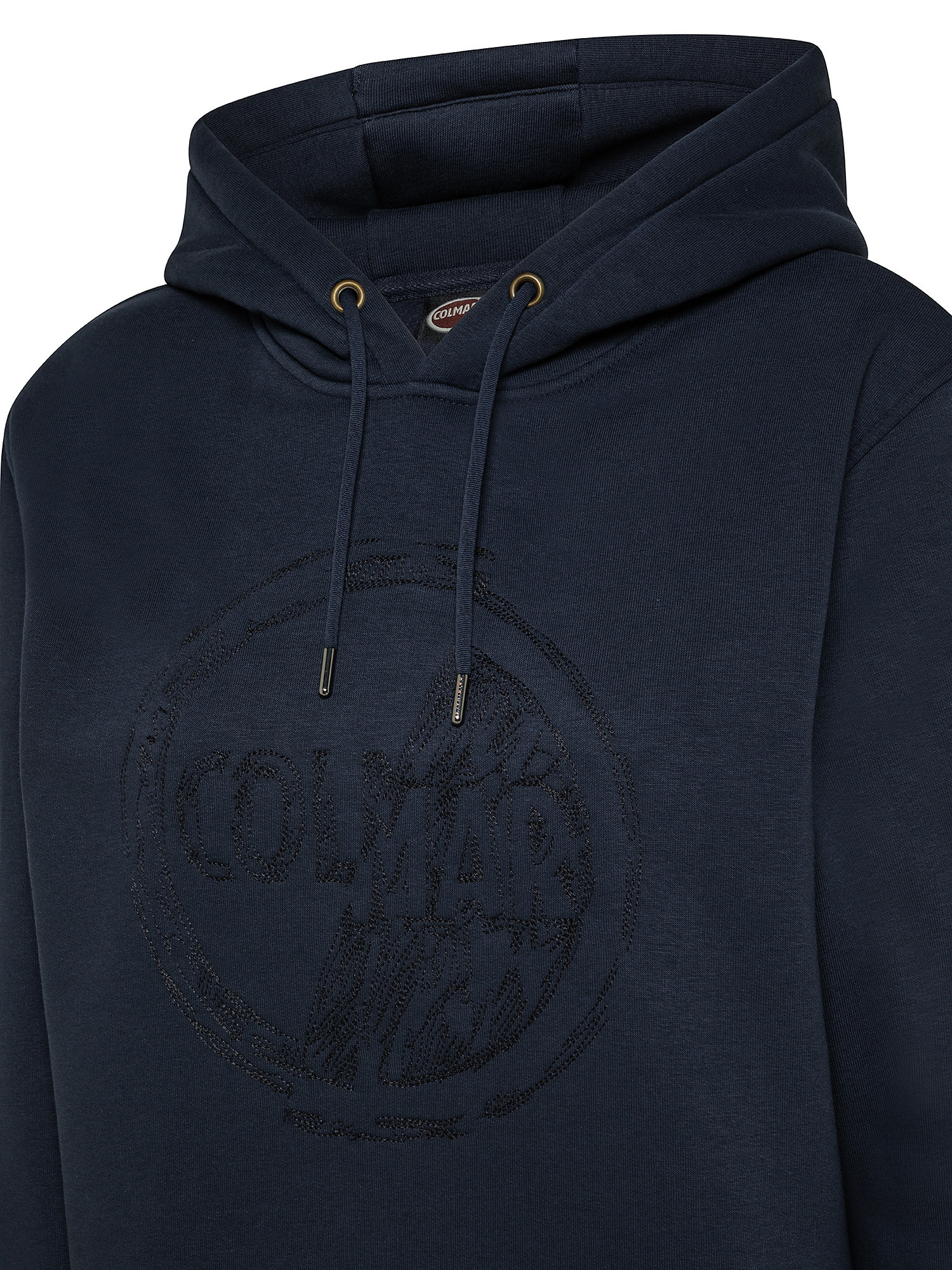Hoodie sweatshirt with embroidery on chest, Blue, large image number 2