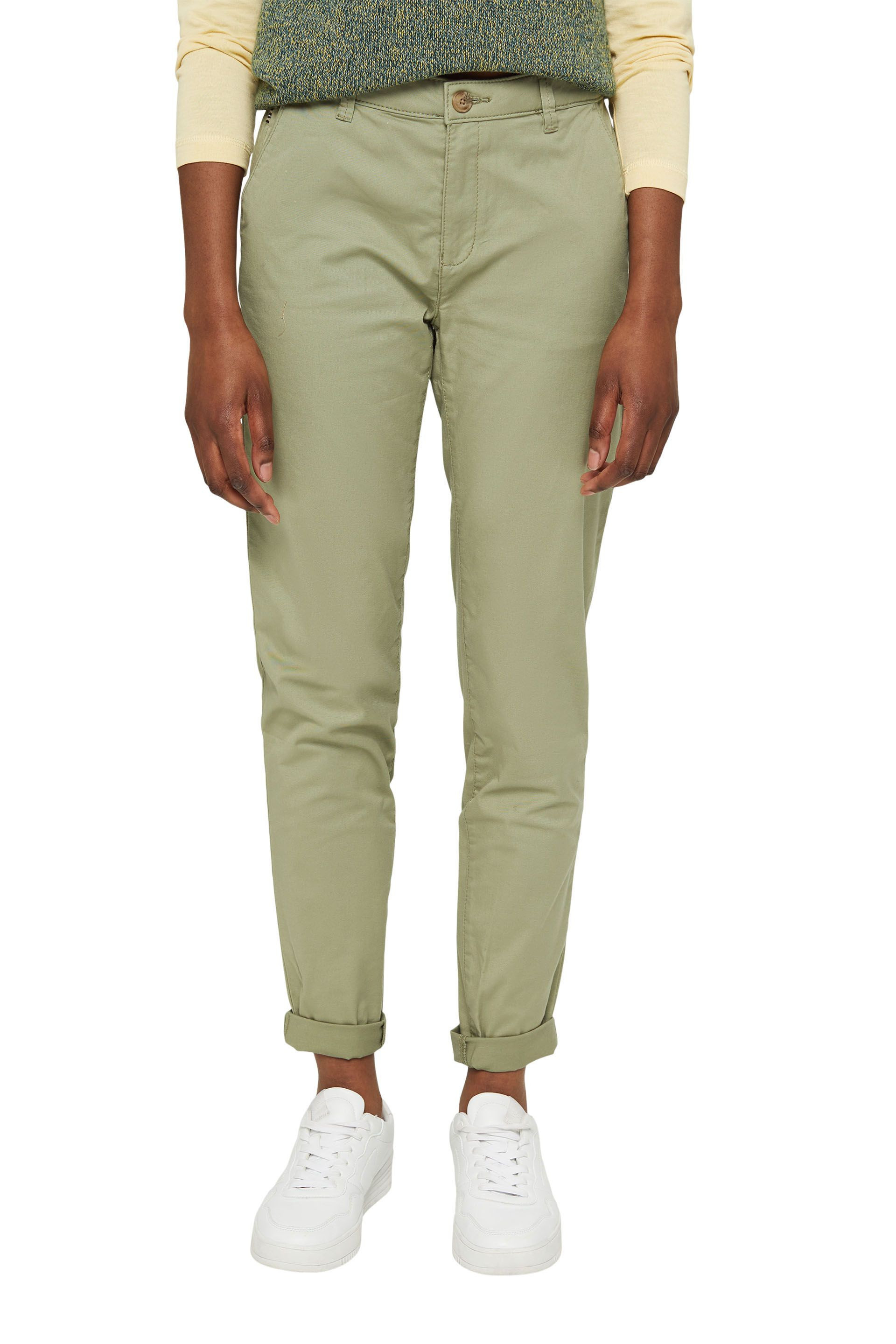 Stretch chino trousers, Light Green, large image number 1