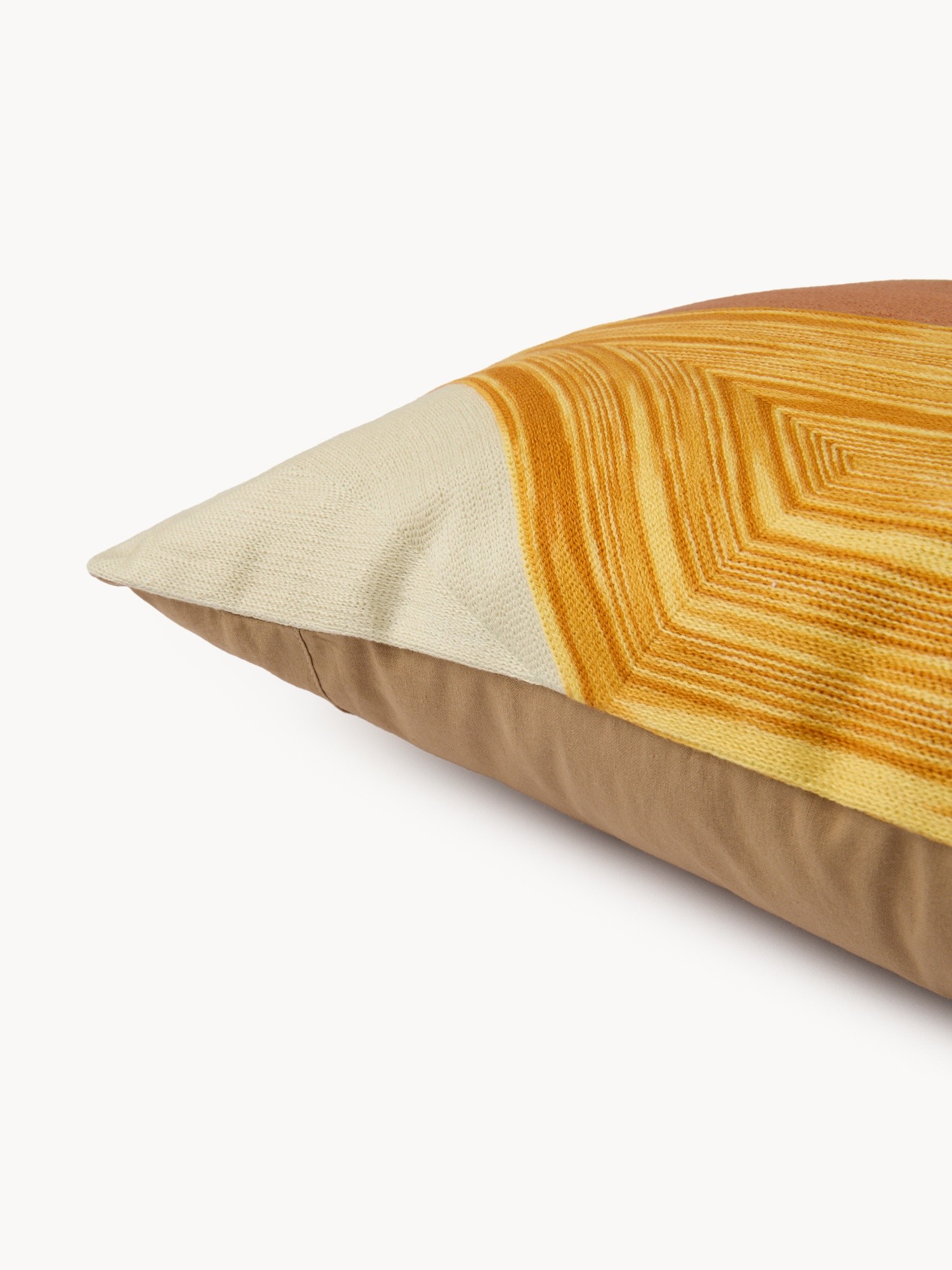 Geometric print pillow,45x45cm, Ocra Yellow, large image number 2