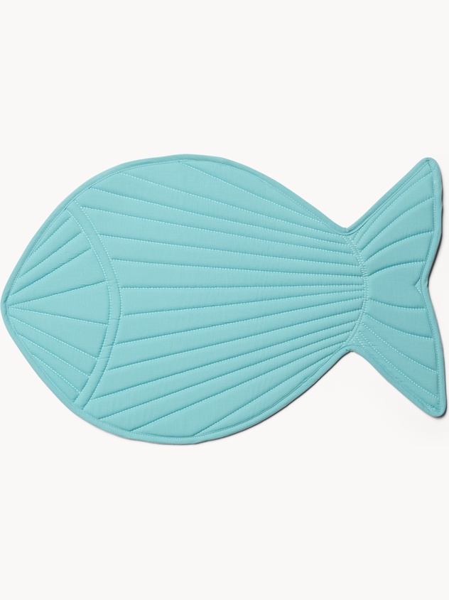 Quilted Cotton Placemat in the Shape of a Fish - Introductory Price